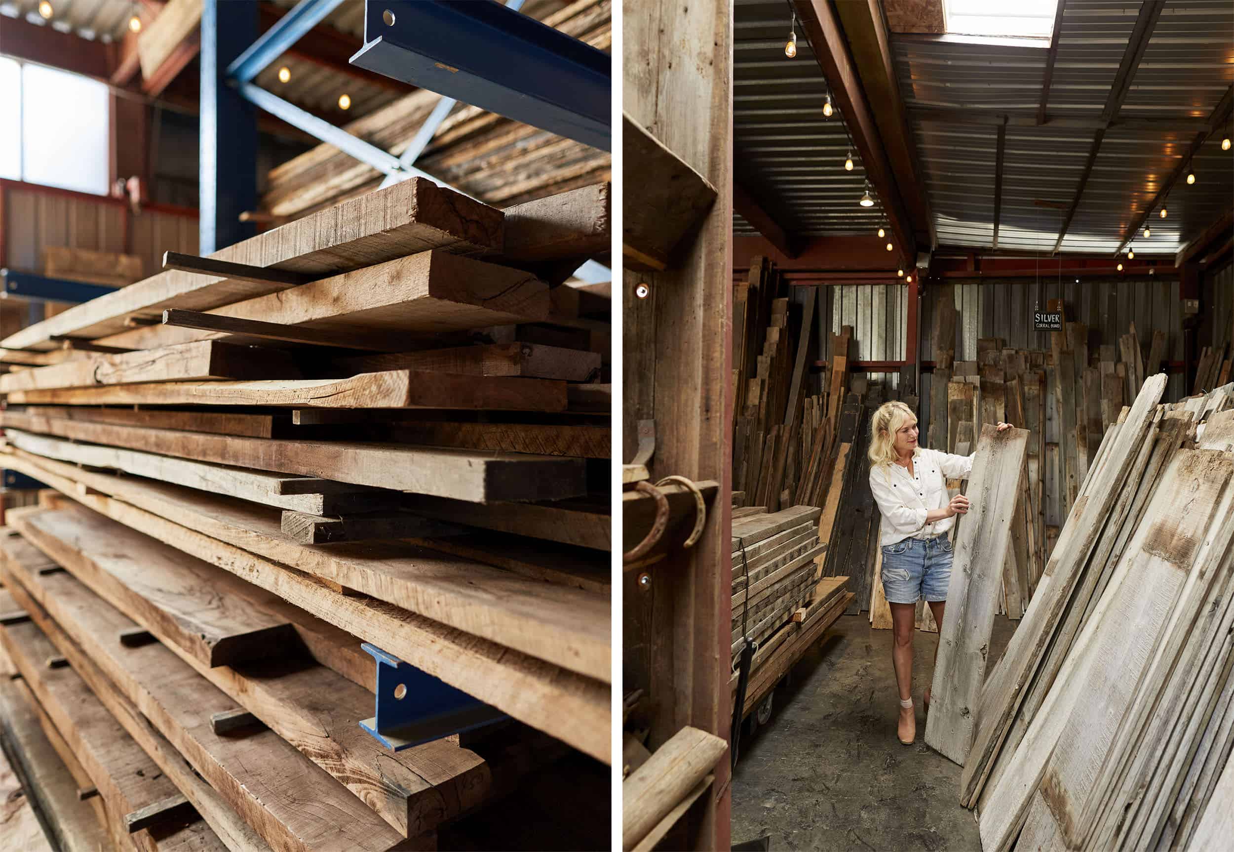 Emily Henderson Mountain House Ross Allan Reclaimed Wood82