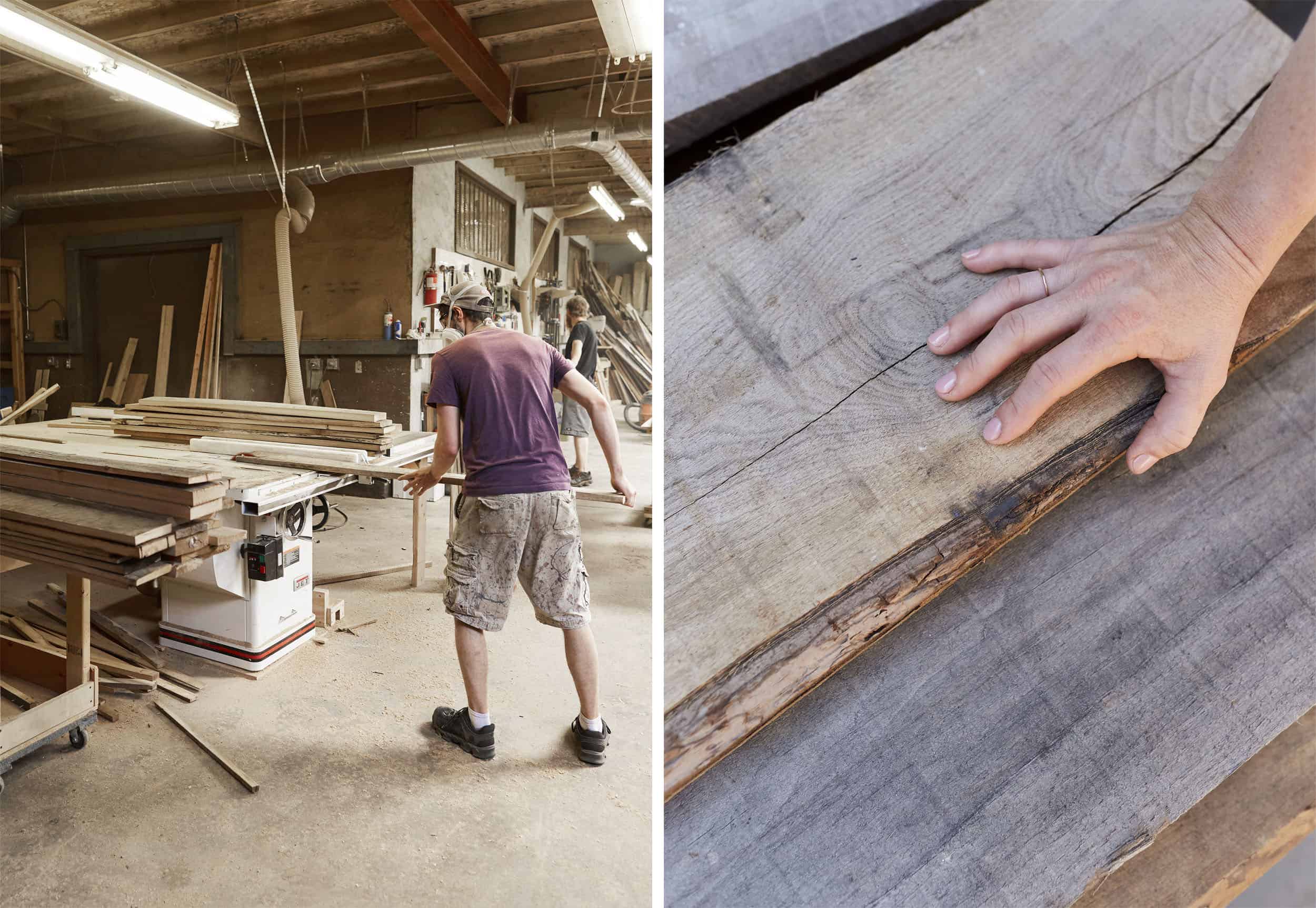 Emily Henderson Mountain House Ross Allan Reclaimed Wood84