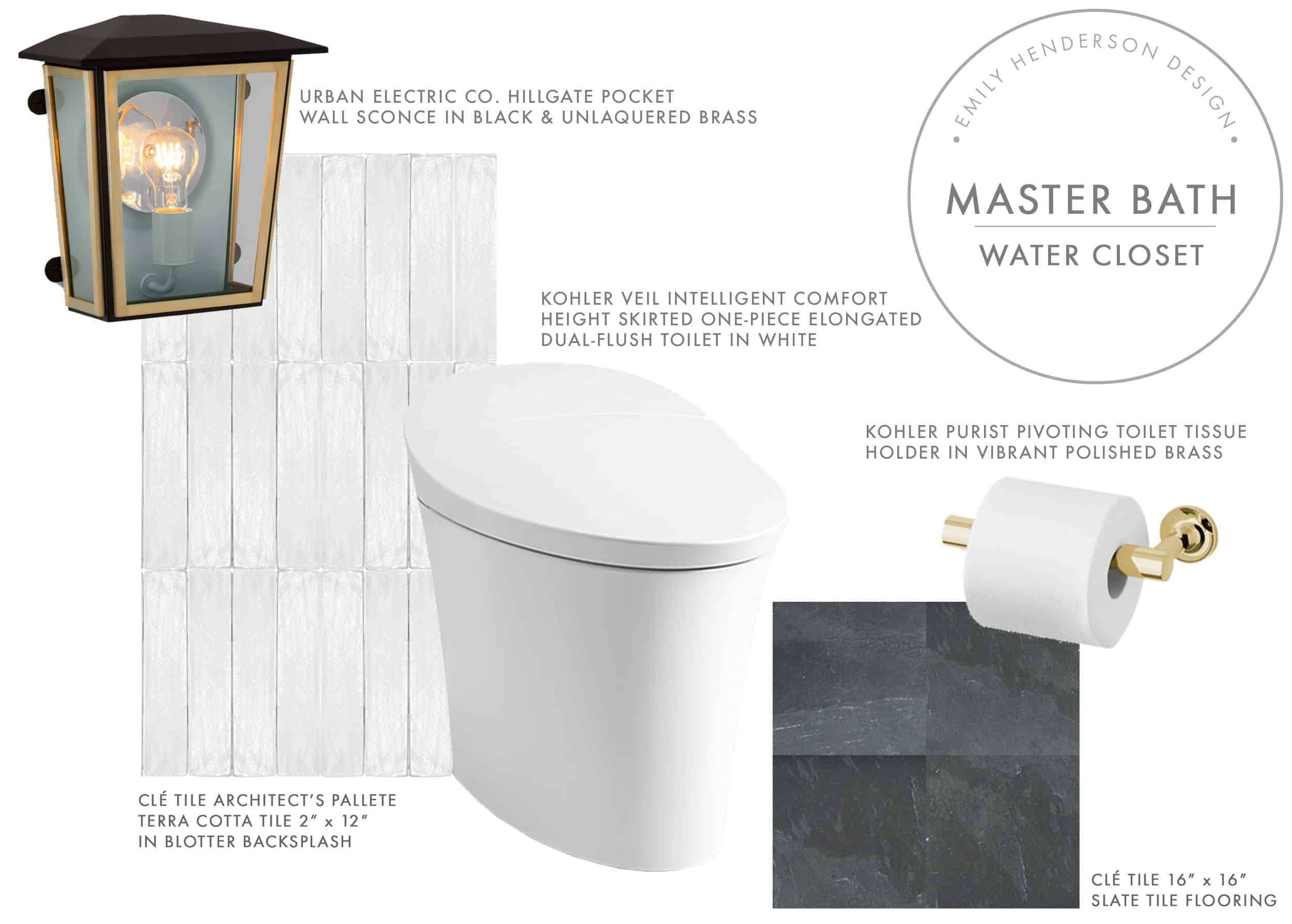 Emily Henderson Mountain Fixer Master Bath Design Plan Product Water Closet
