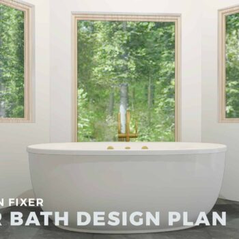 Emily Henderson Mountain House Master Bath Design Plan Opener