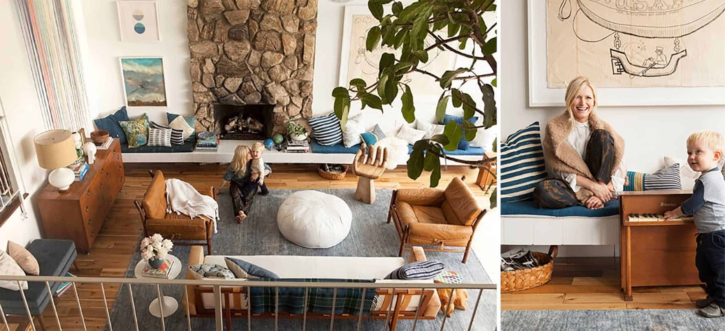 Emily Henderson Mid Century Traditional Living Room