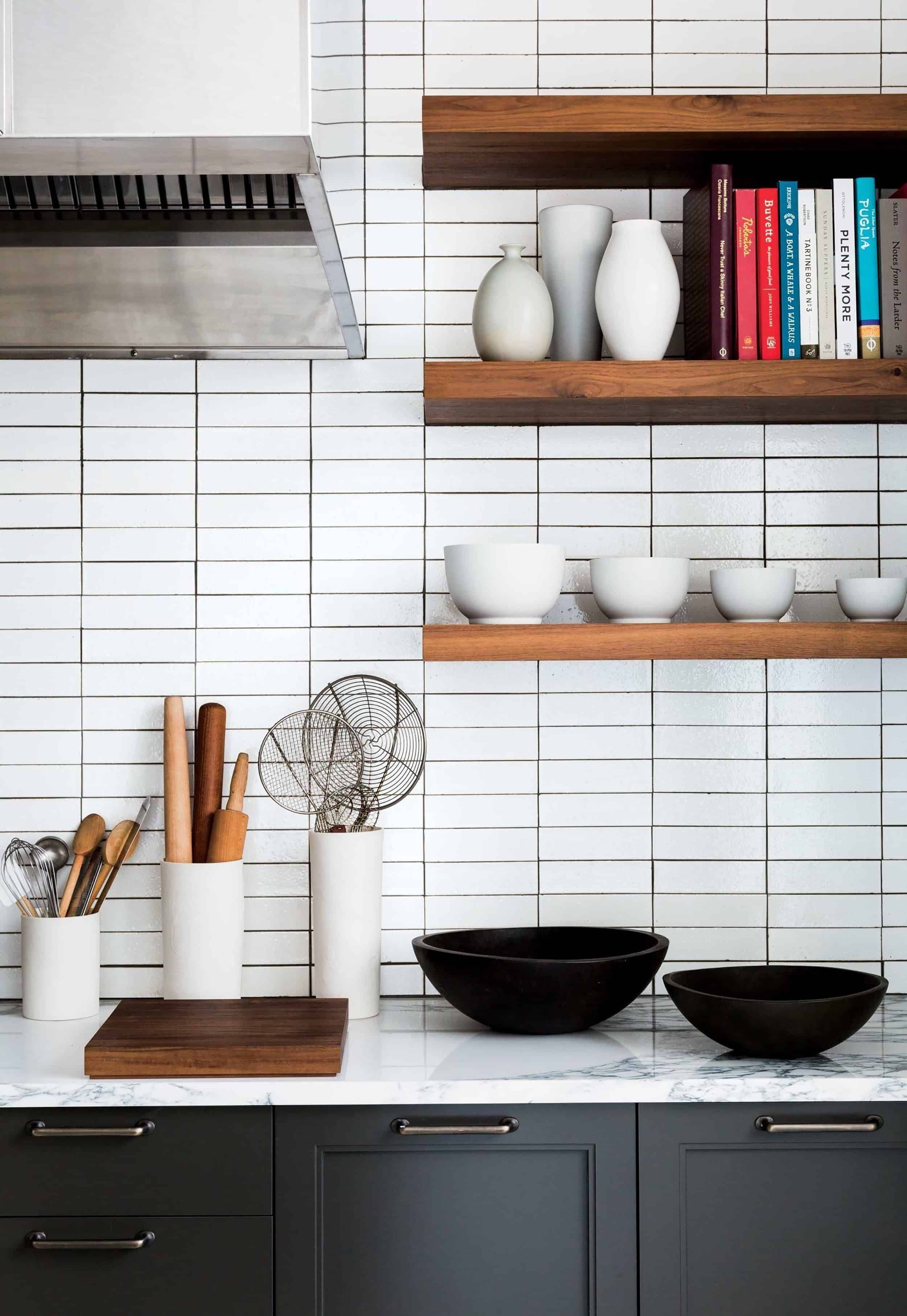 Black And White Subway Tiles Kitchen Designs 57 Home Design Stacked Tile 5 F 739