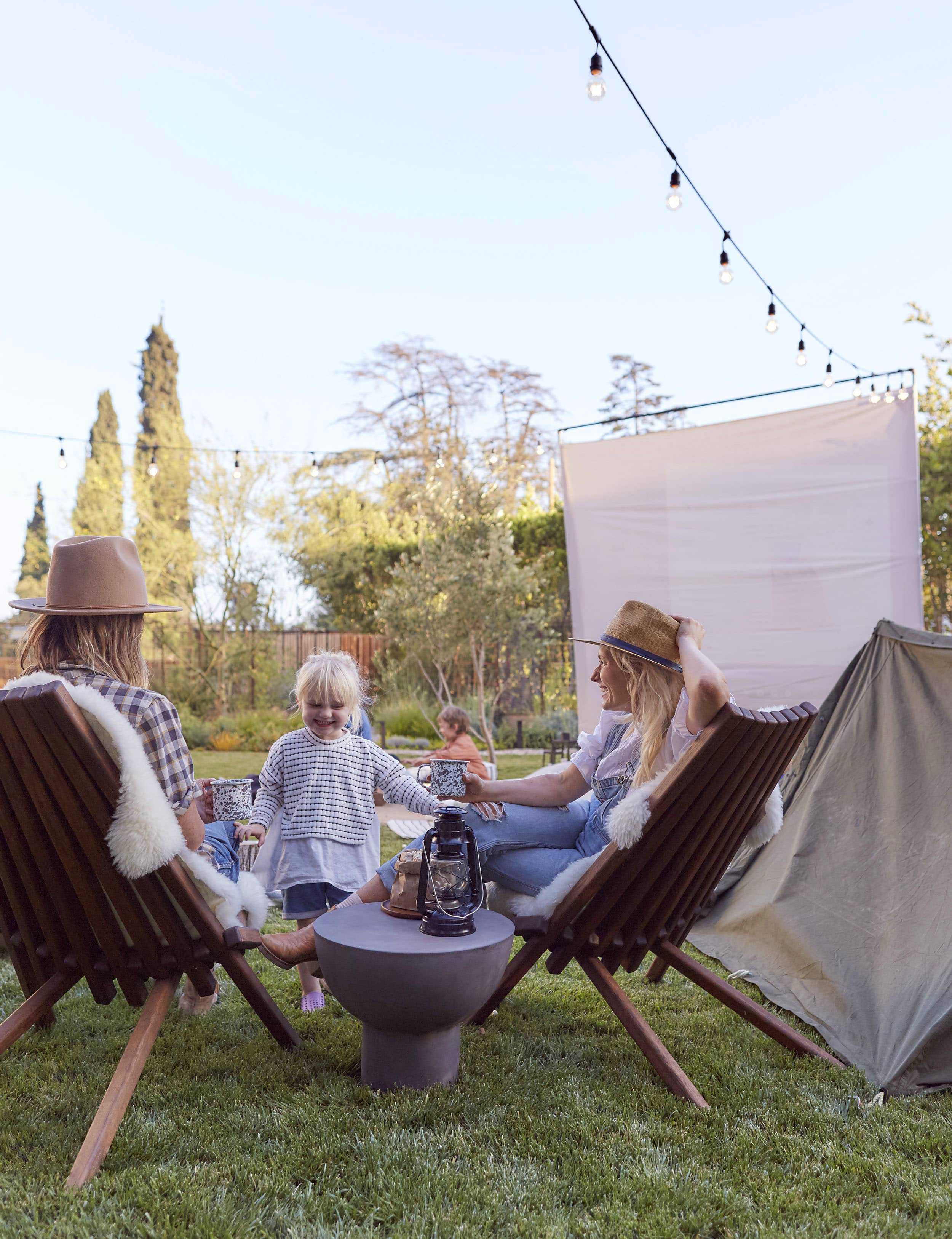 Emily Henderson Intel Outdoor Camping Movie Night
