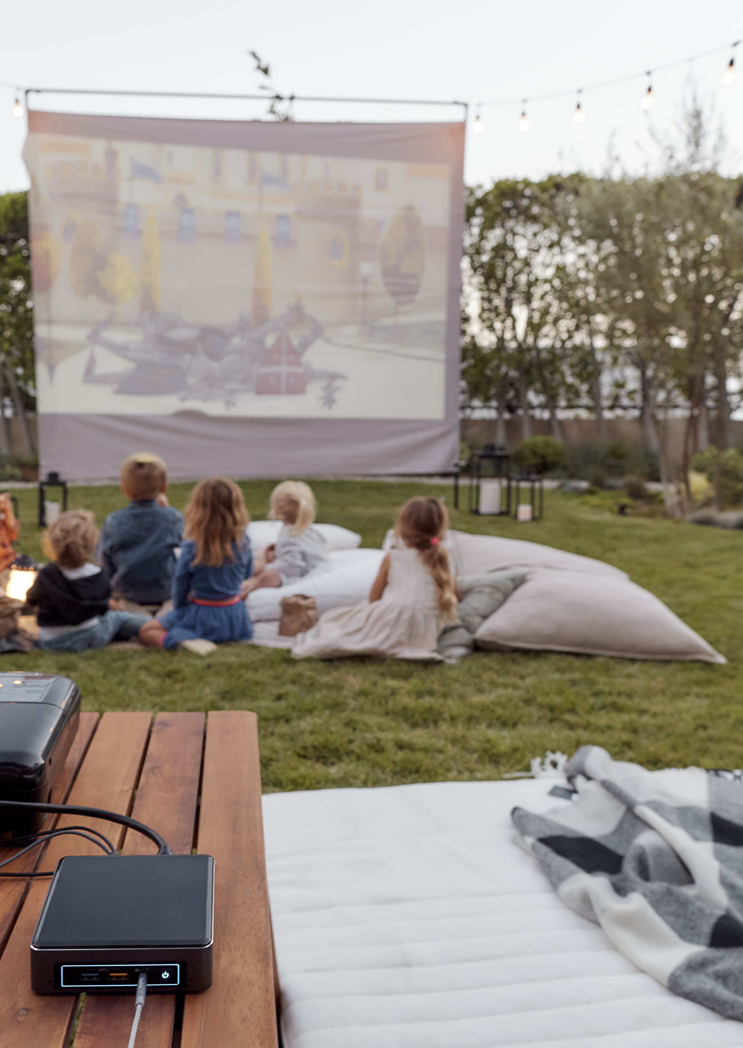 Emily Henderson Intel Outdoor Camping Movie Night