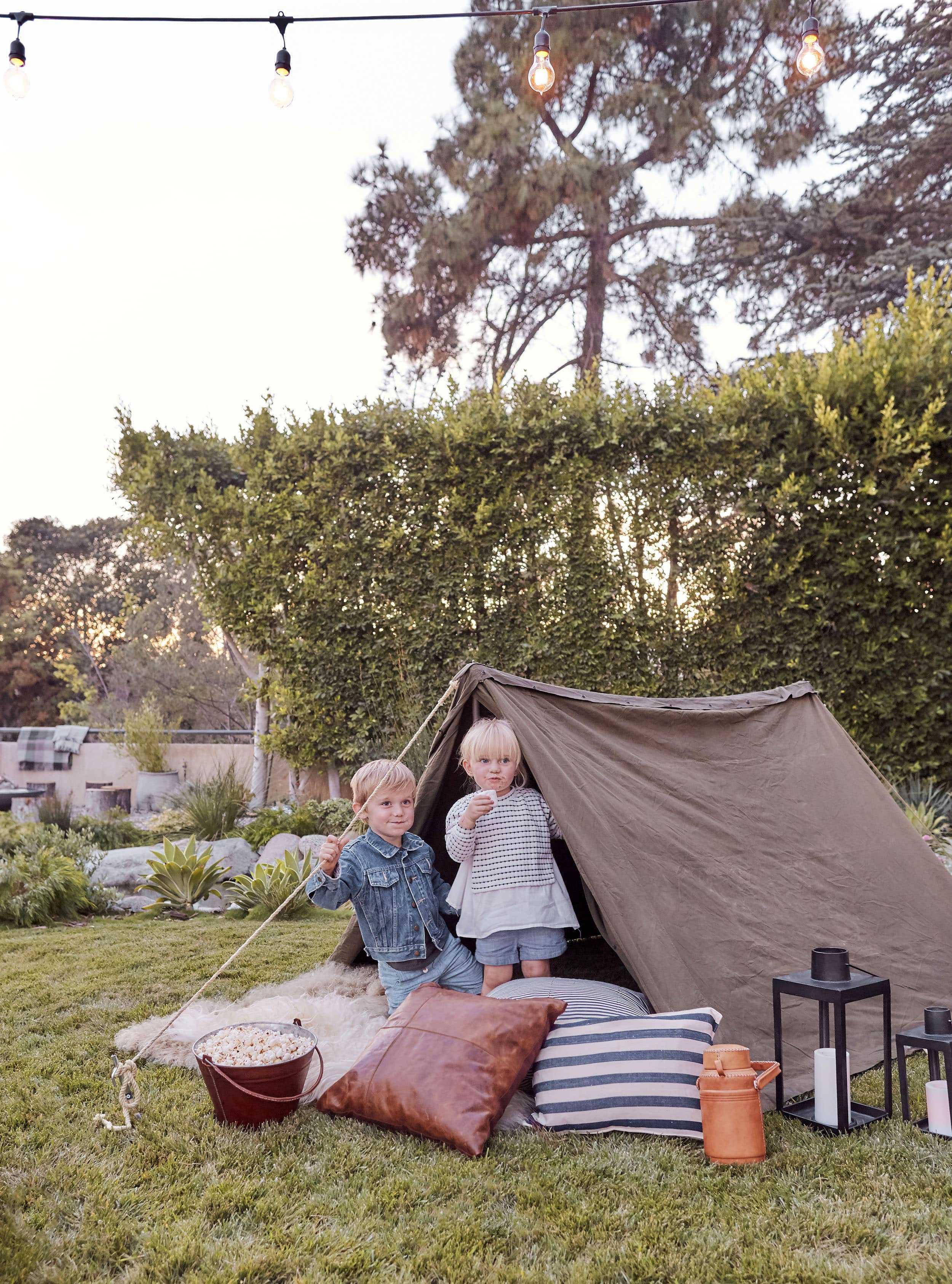 Emily Henderson Intel Outdoor Camping Movie Night
