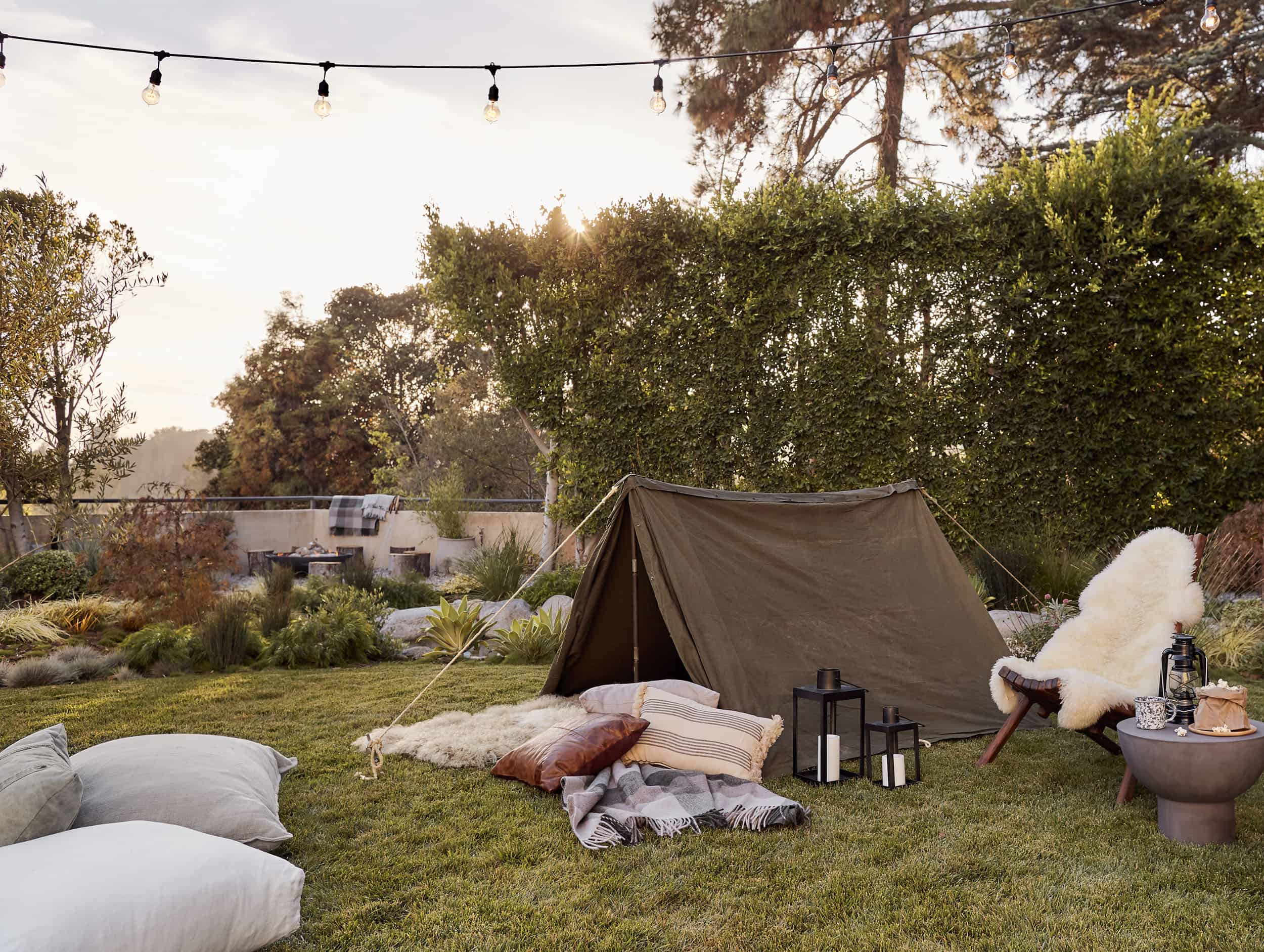 Emily Henderson Intel Outdoor Camping Movie Night