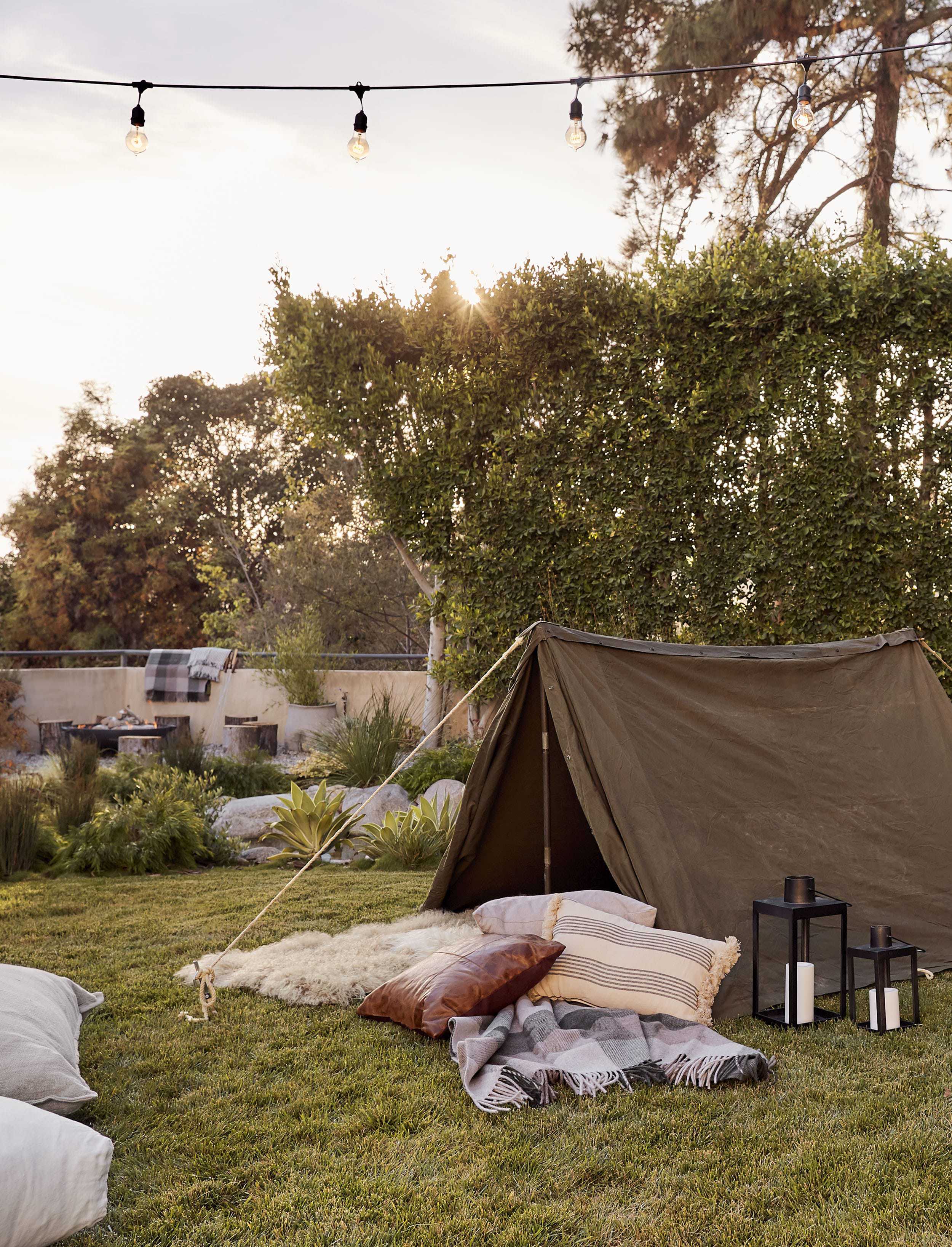 Emily Henderson Intel Outdoor Camping Movie Night