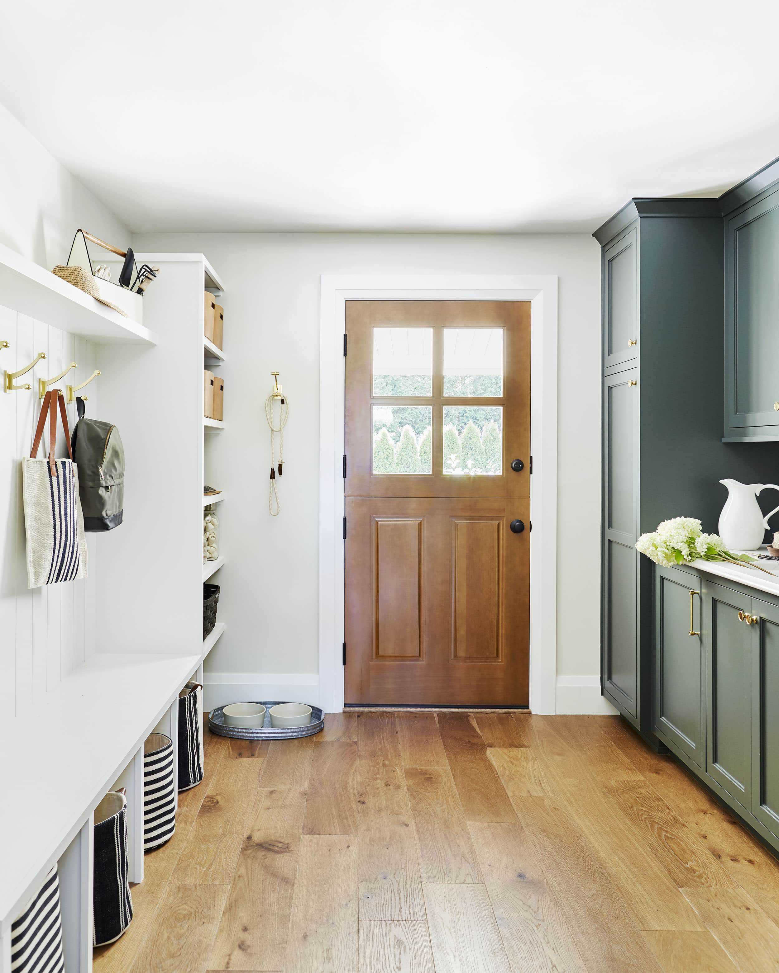 Emily Henderson mudroom organization