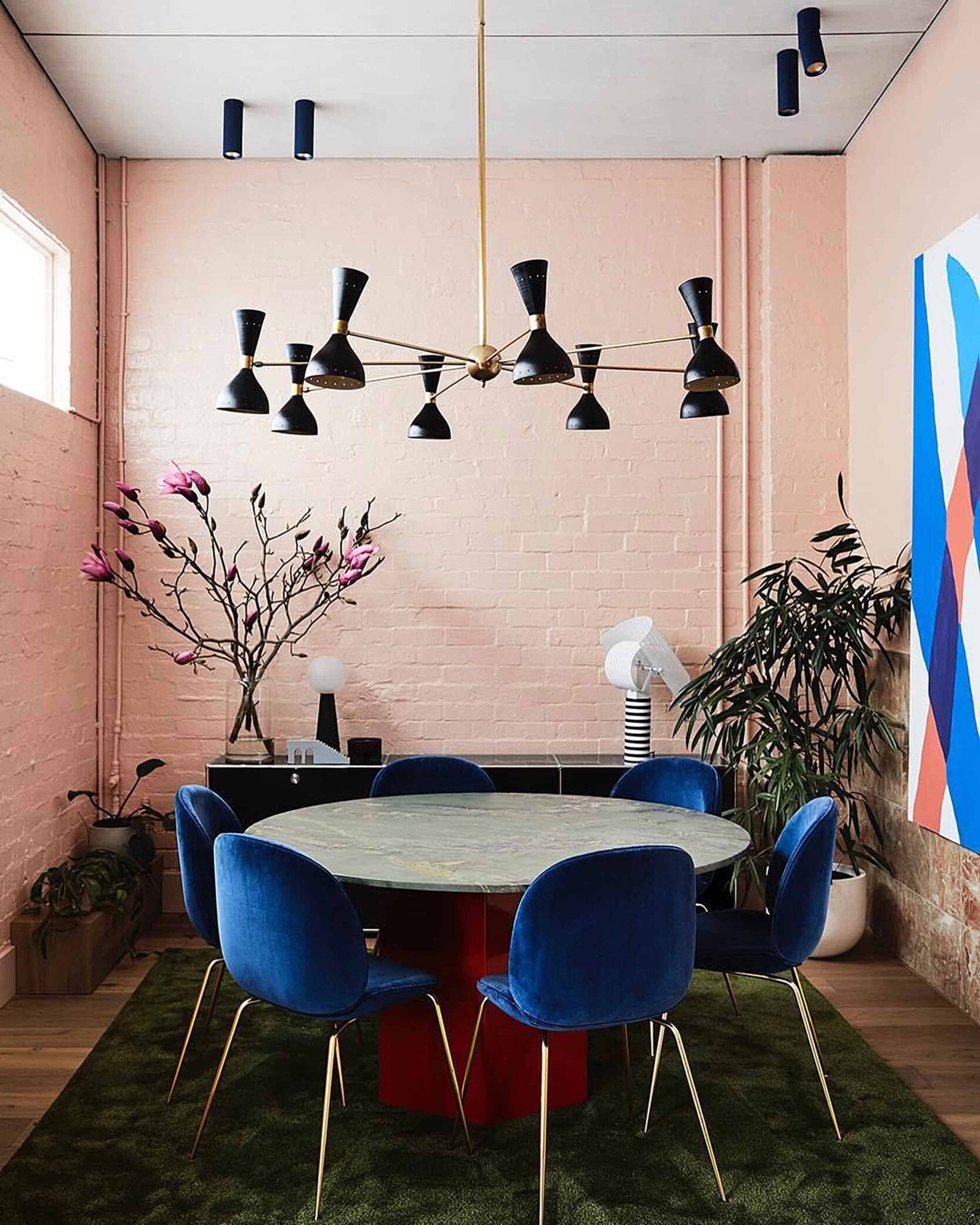 Pink Dining Room