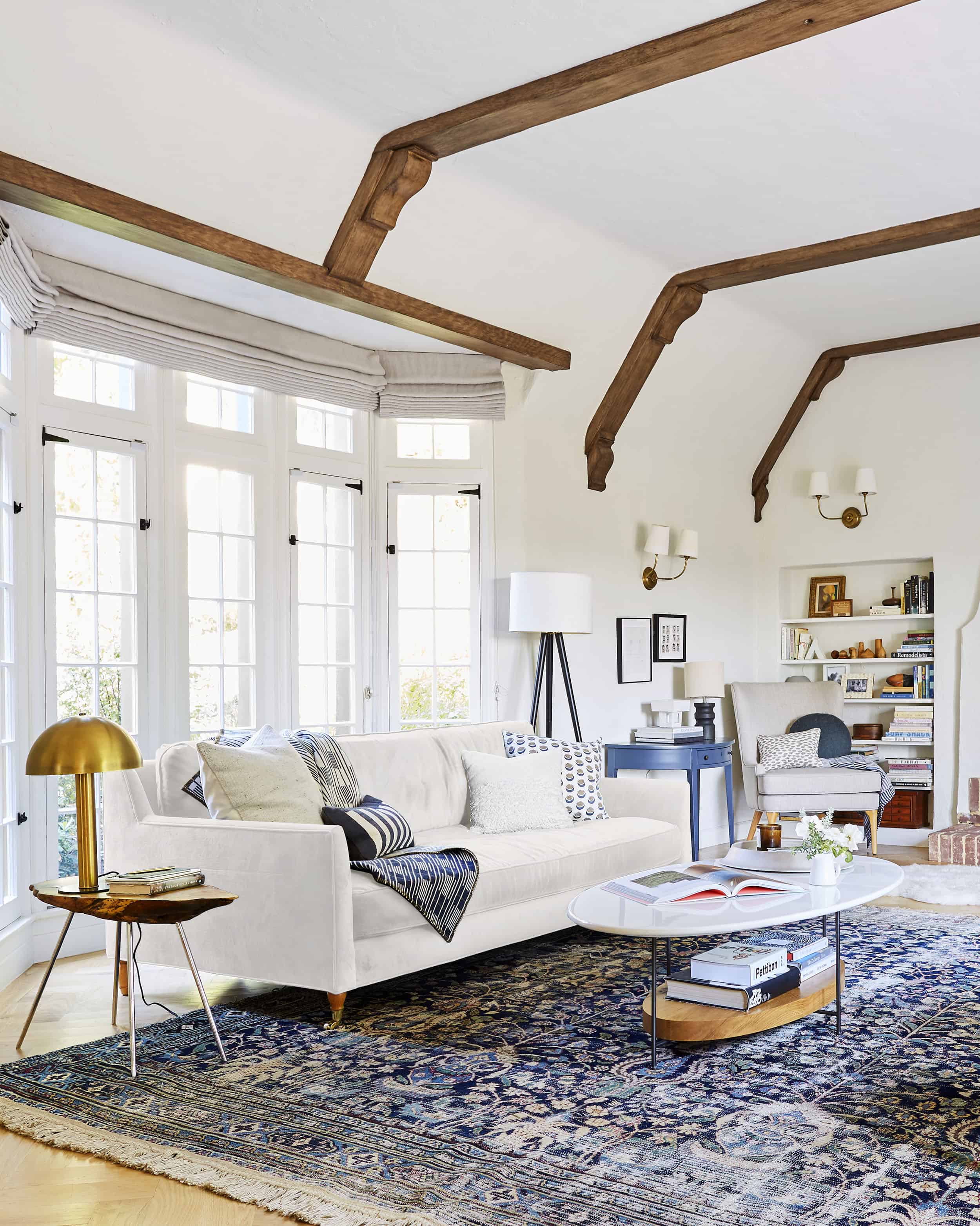Emily Henderson Waverly Living Room 2018 Fall White Couch