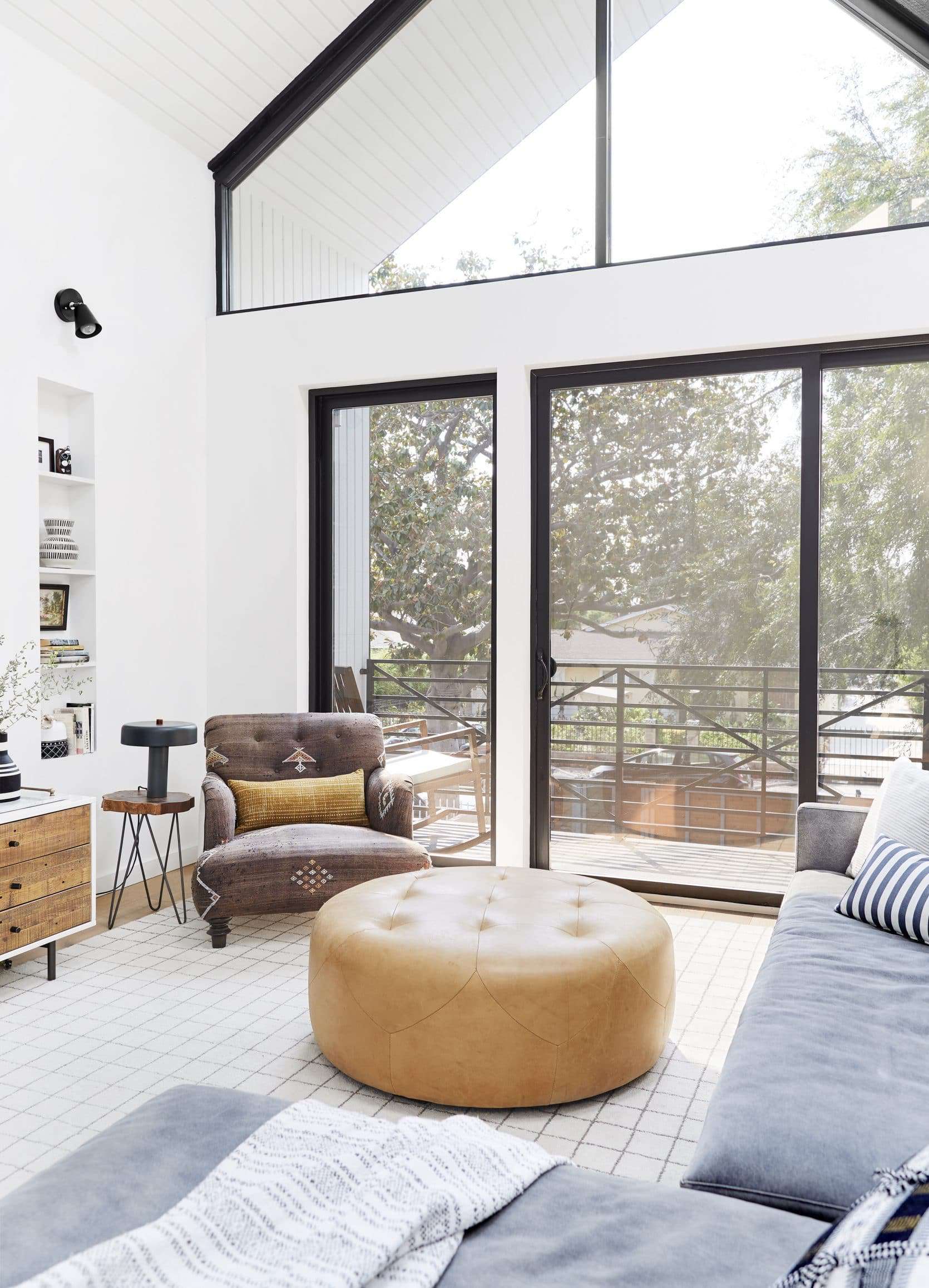 Bright Modern Kid Friendly Cozy Comfortable Family Tv Room Emily Henderson1