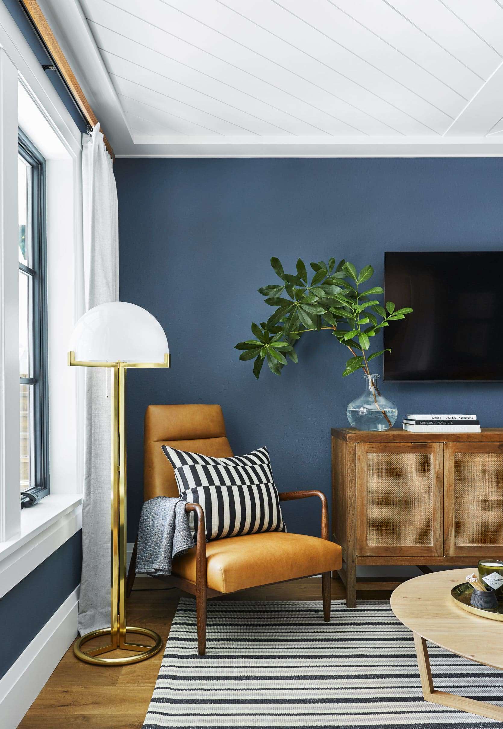 Emily Henderson Portland Traditional Media Room4