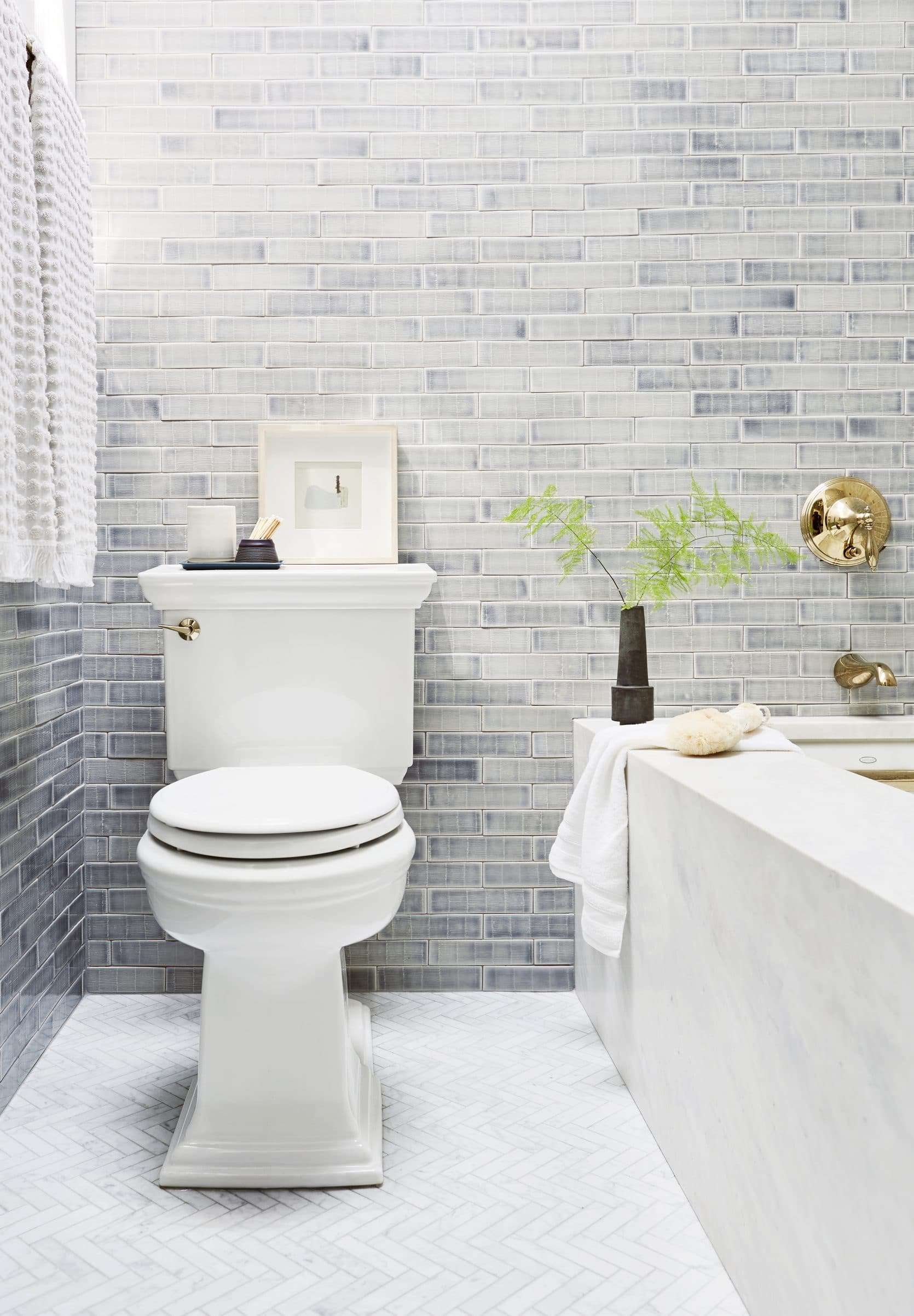 Emily Henderson modern white bathroom ideas