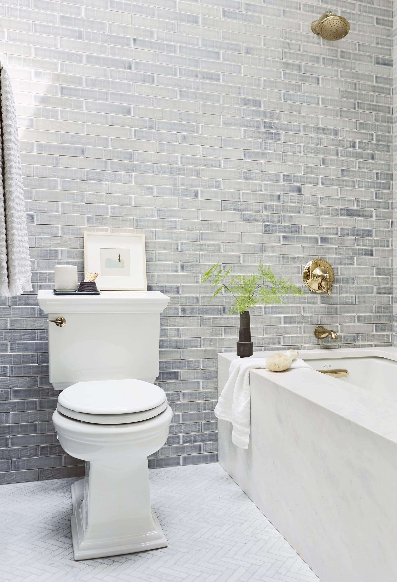 Emily Henderson modern white bathroom ideas