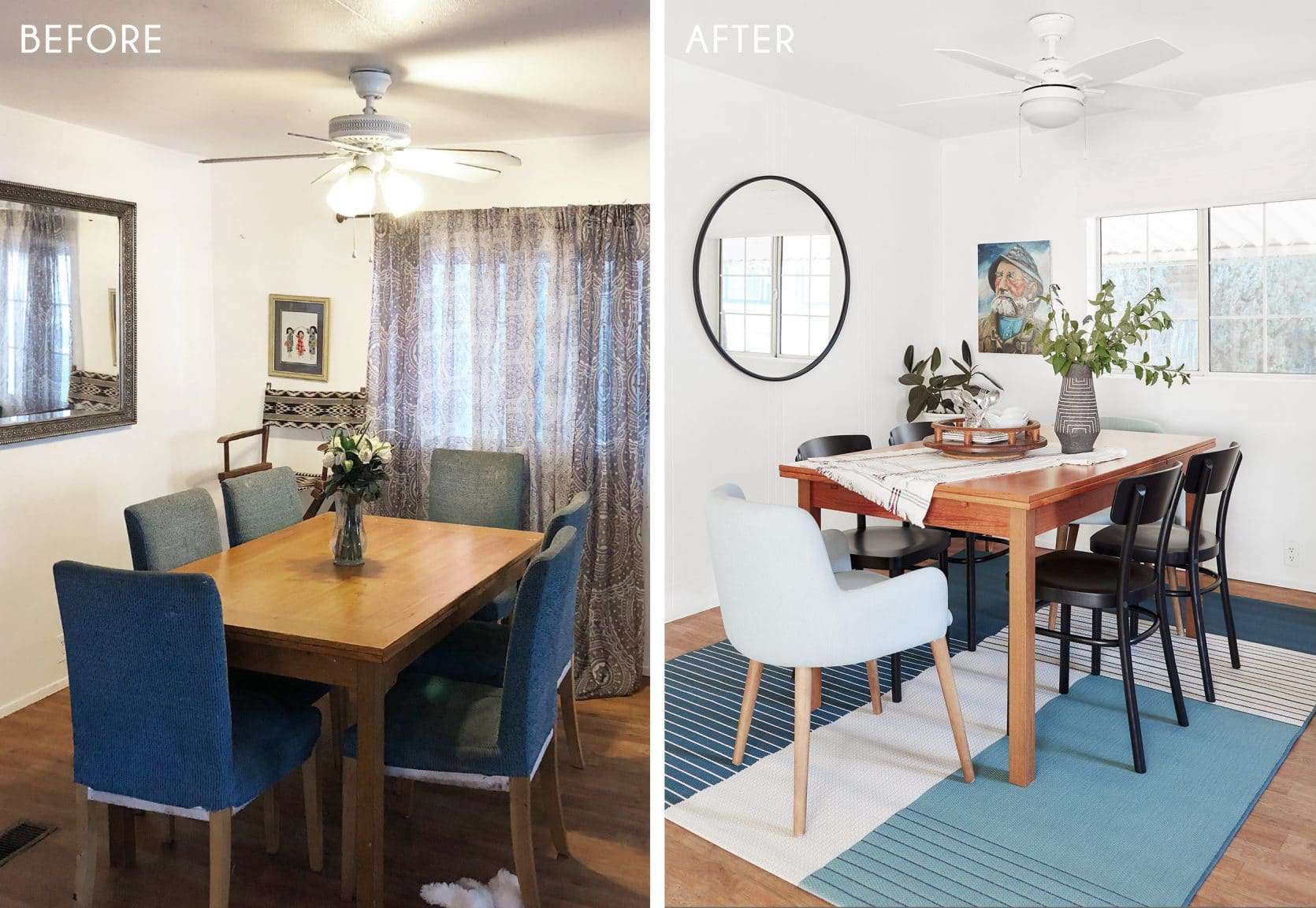 Emily Henderson Flash Makeover Reveal Side By Side 11