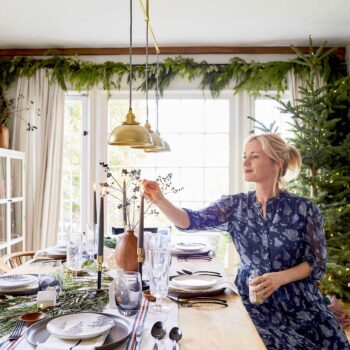 Emily Henderson House Beautiful Holiday Tablescape 4