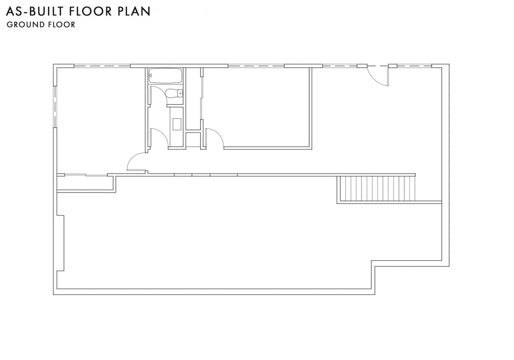 As Built Floor Plan Ground Floor