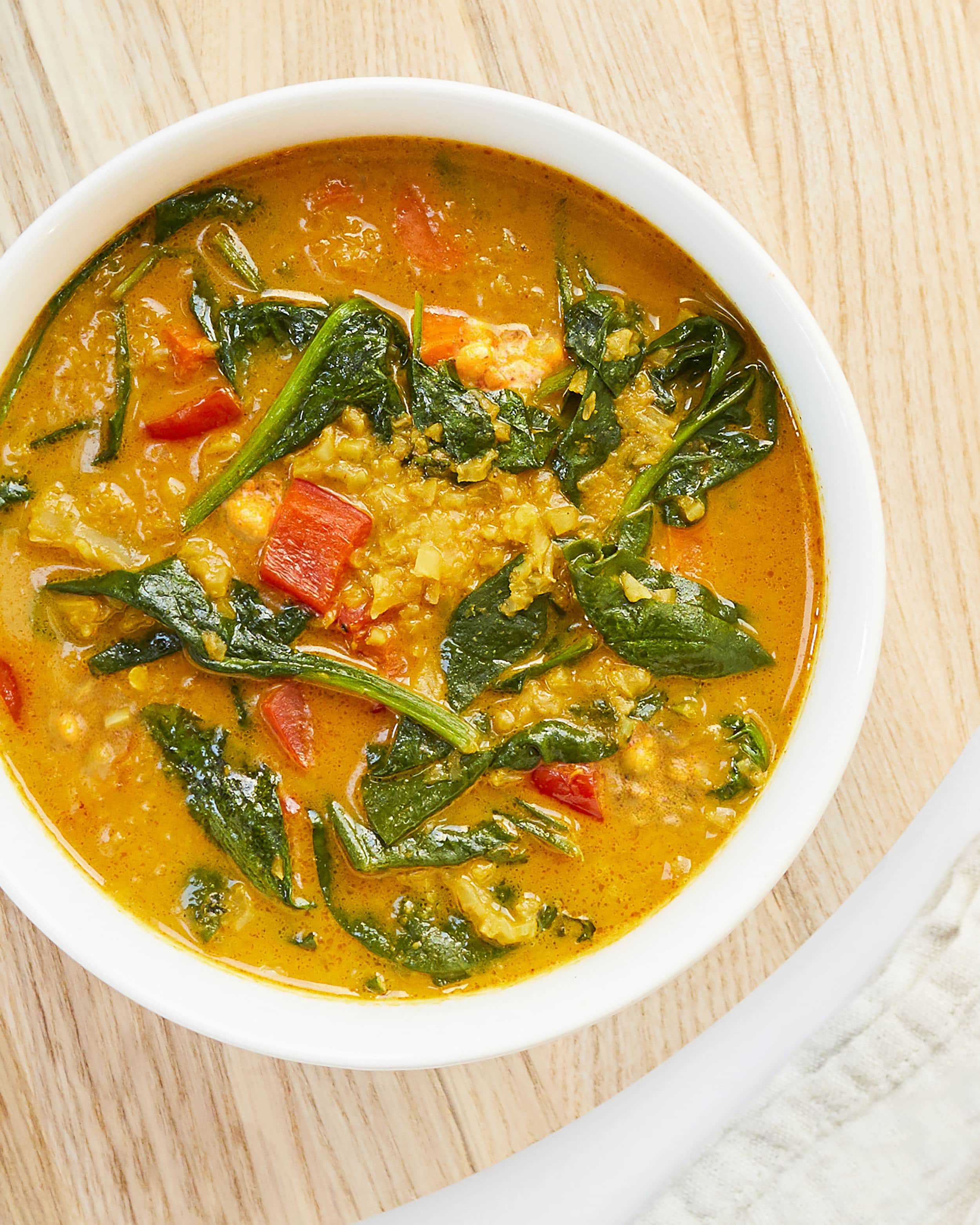 Emily Henderson Soup Saturday Creamy Vegan Roasted Cauliflower And Chickpea Curry Soup2