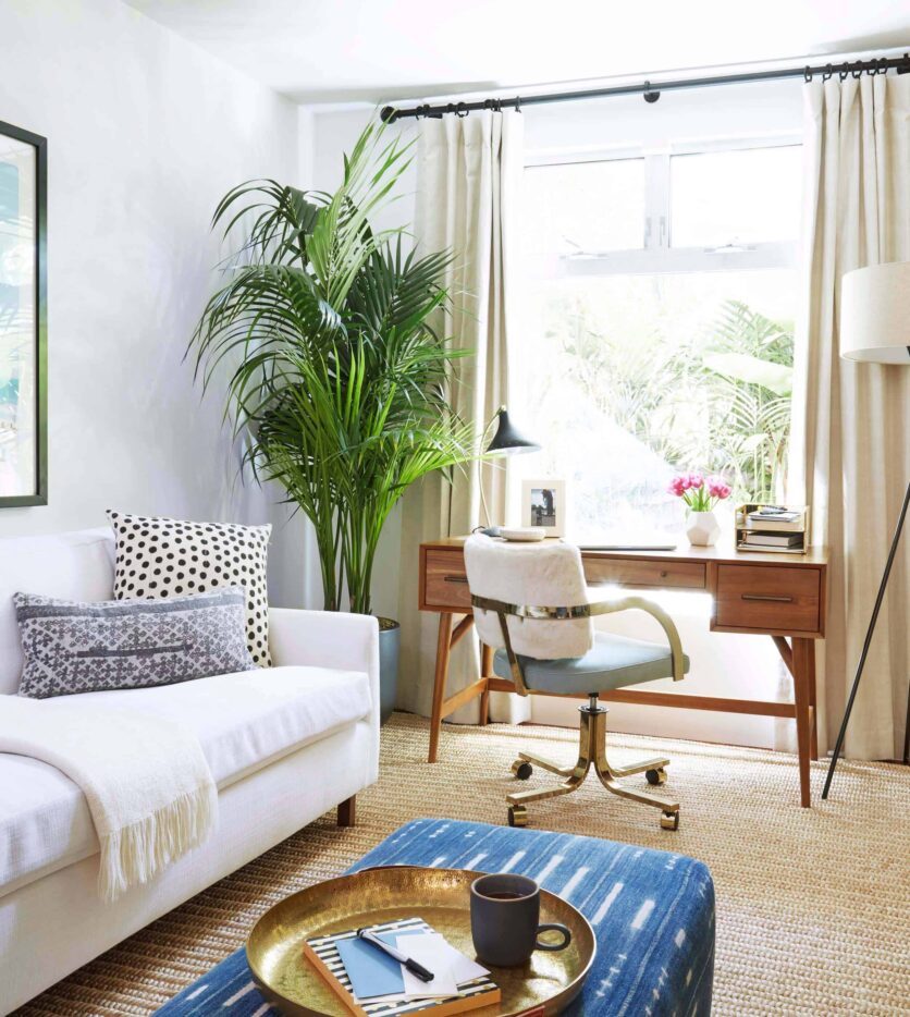 Emily Henderson Home Office Modern Feminine 1