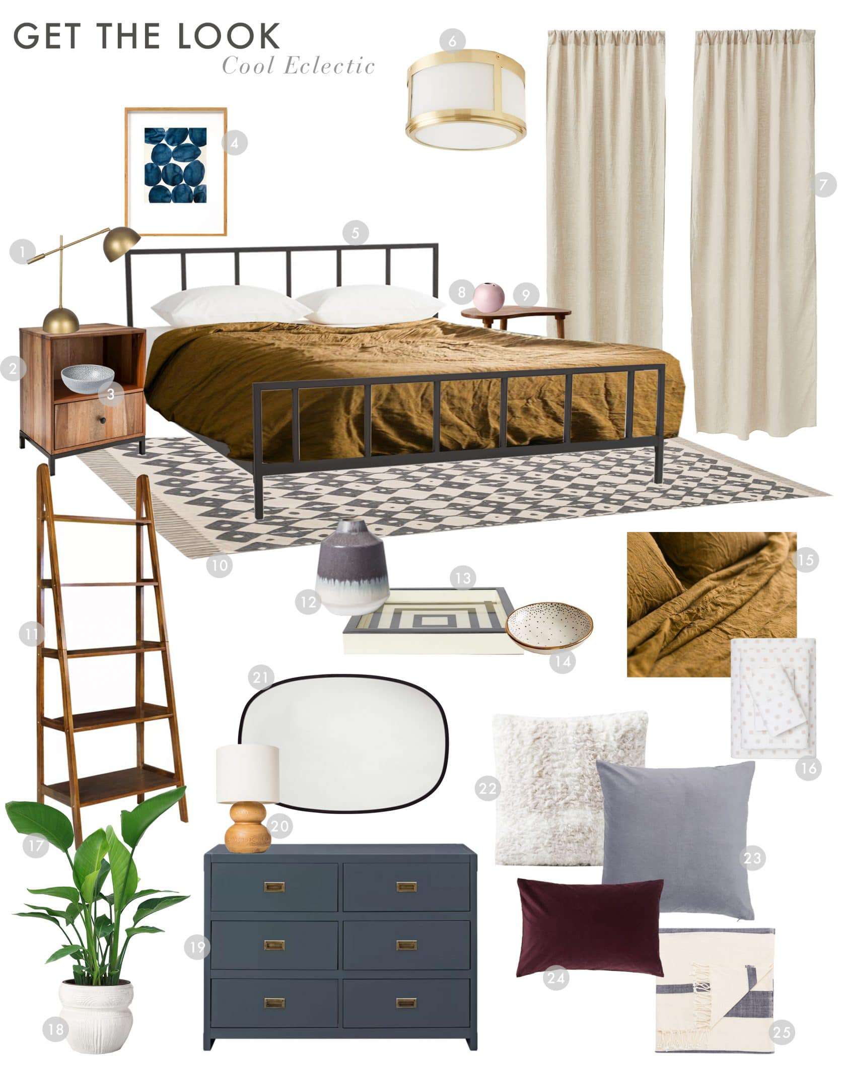 Emily Henderson Budget Room Starter Apartment Bedroom Cool Eclectic 1