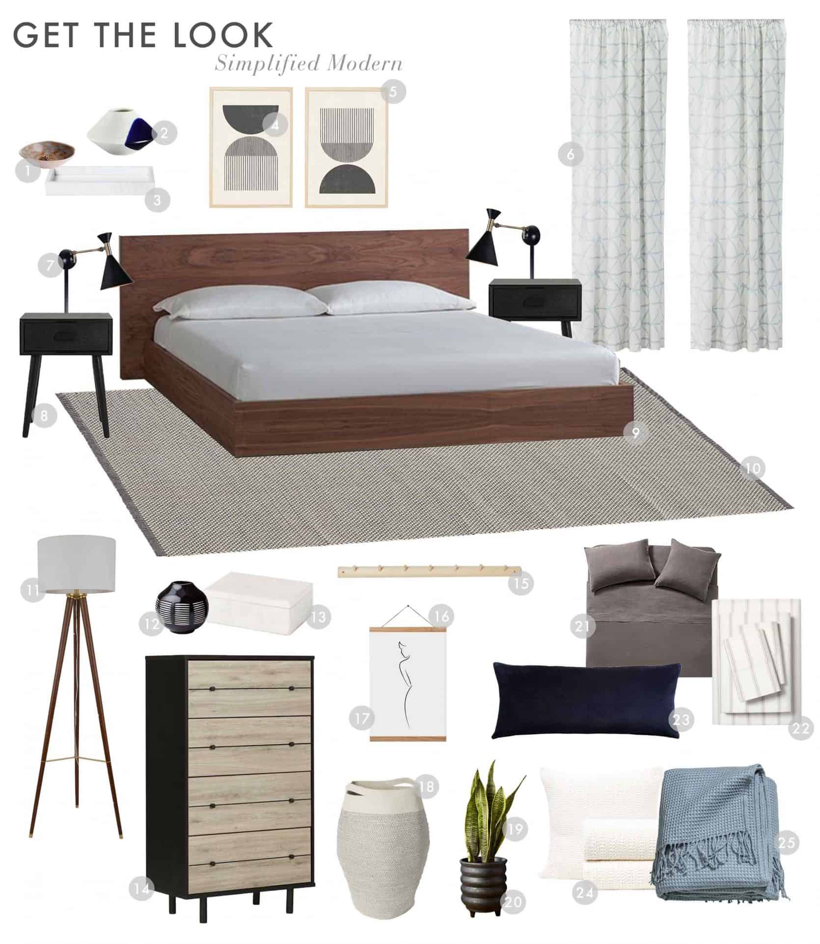 Emily Henderson Budget Room Starter Apartment Bedroom Simplified Modern 1