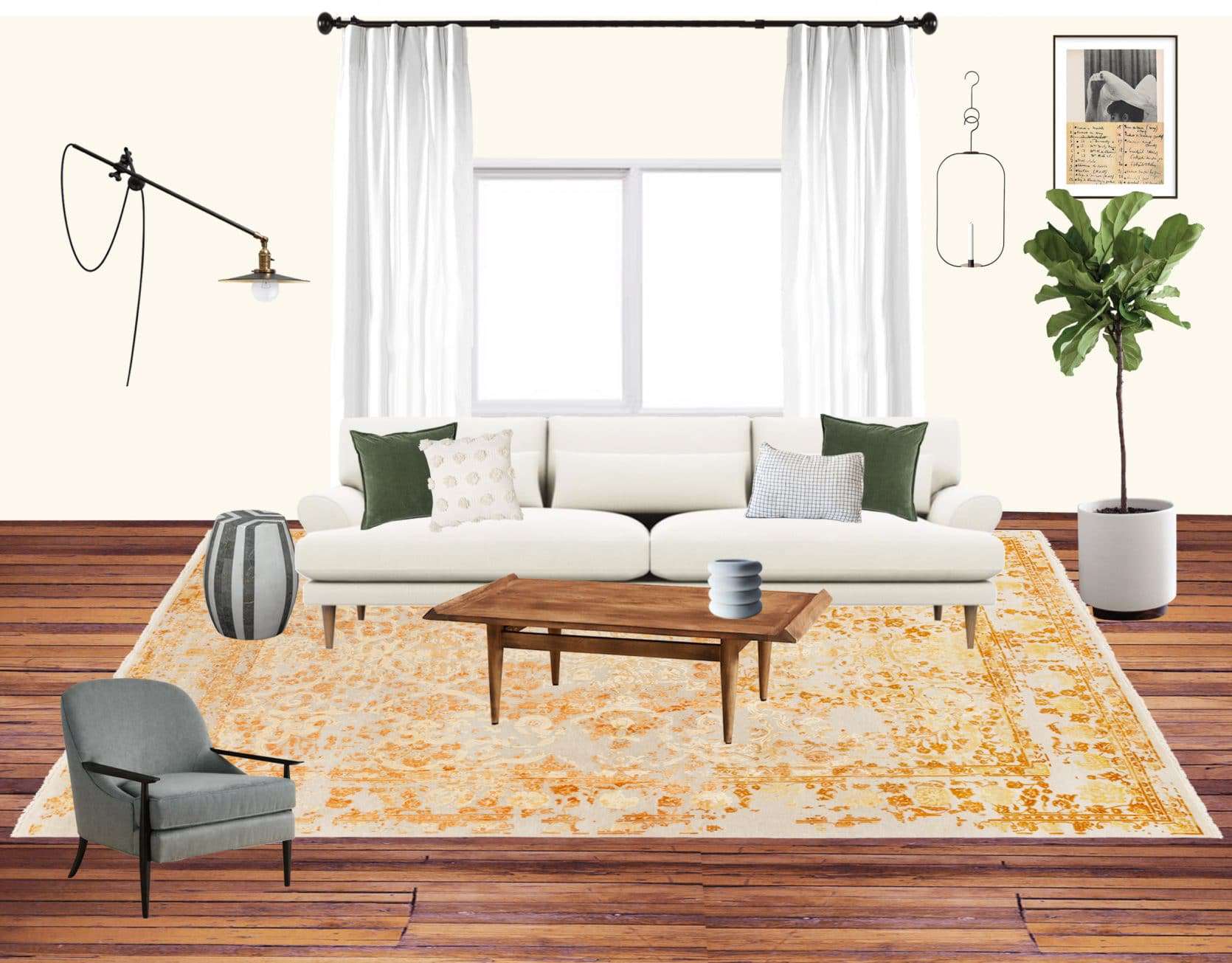 Emily Henderson Jess Moto Living Room Mood Board 1