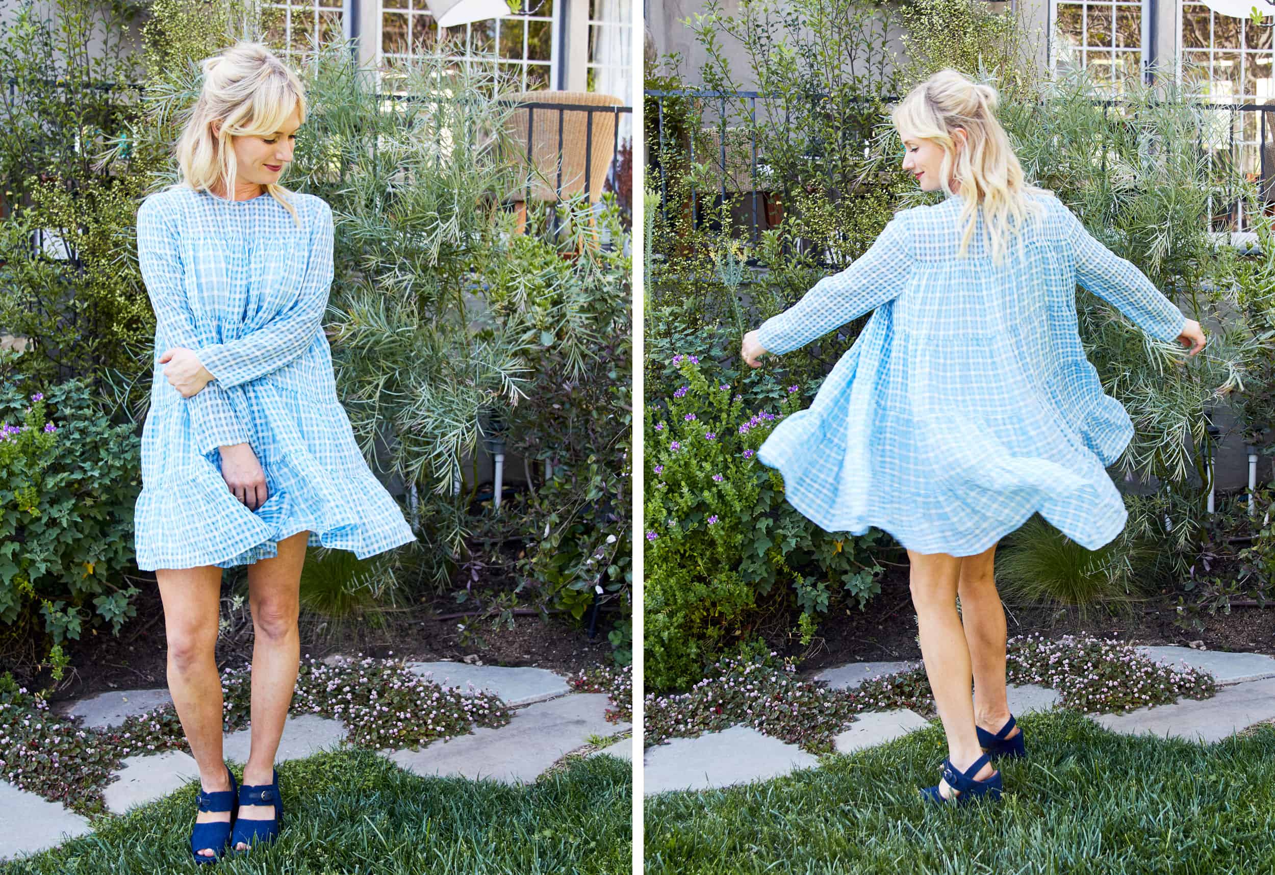 Emily Henderson Babydoll Easter Dress With Sleeves