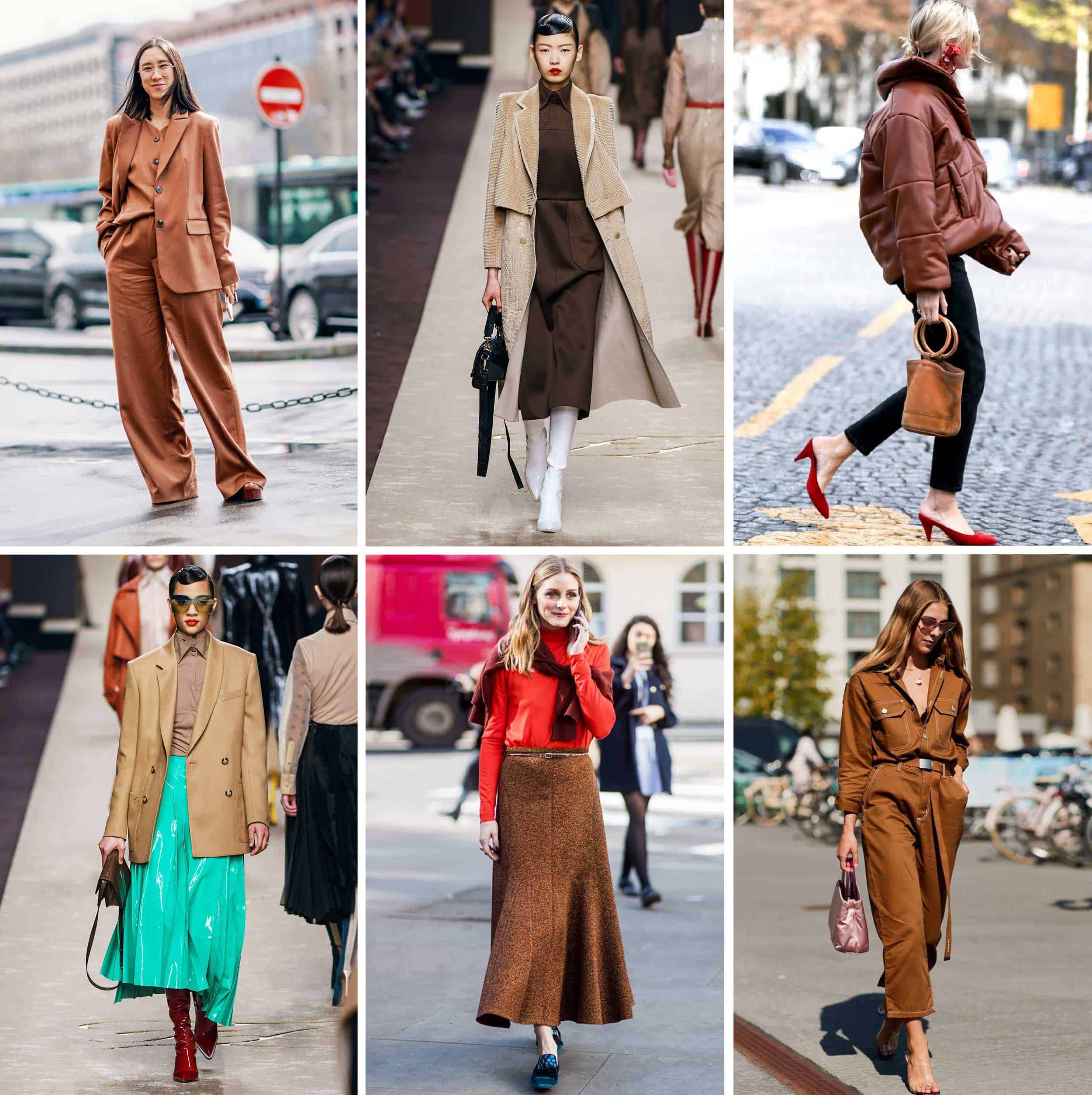 Emily Henderson Brown Color Trend Fashion Grid