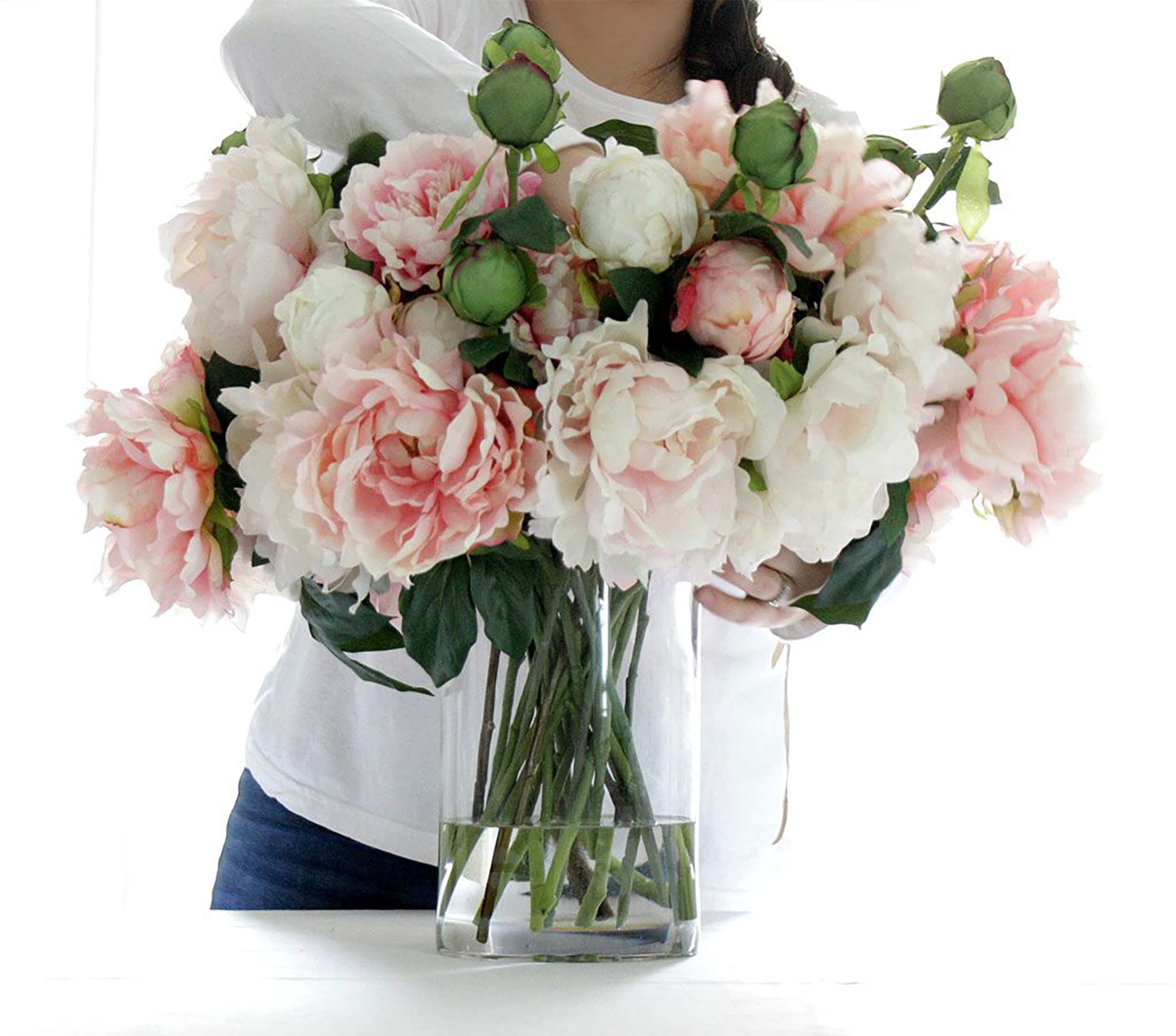 Emily Henderson Faux Florals Peonies