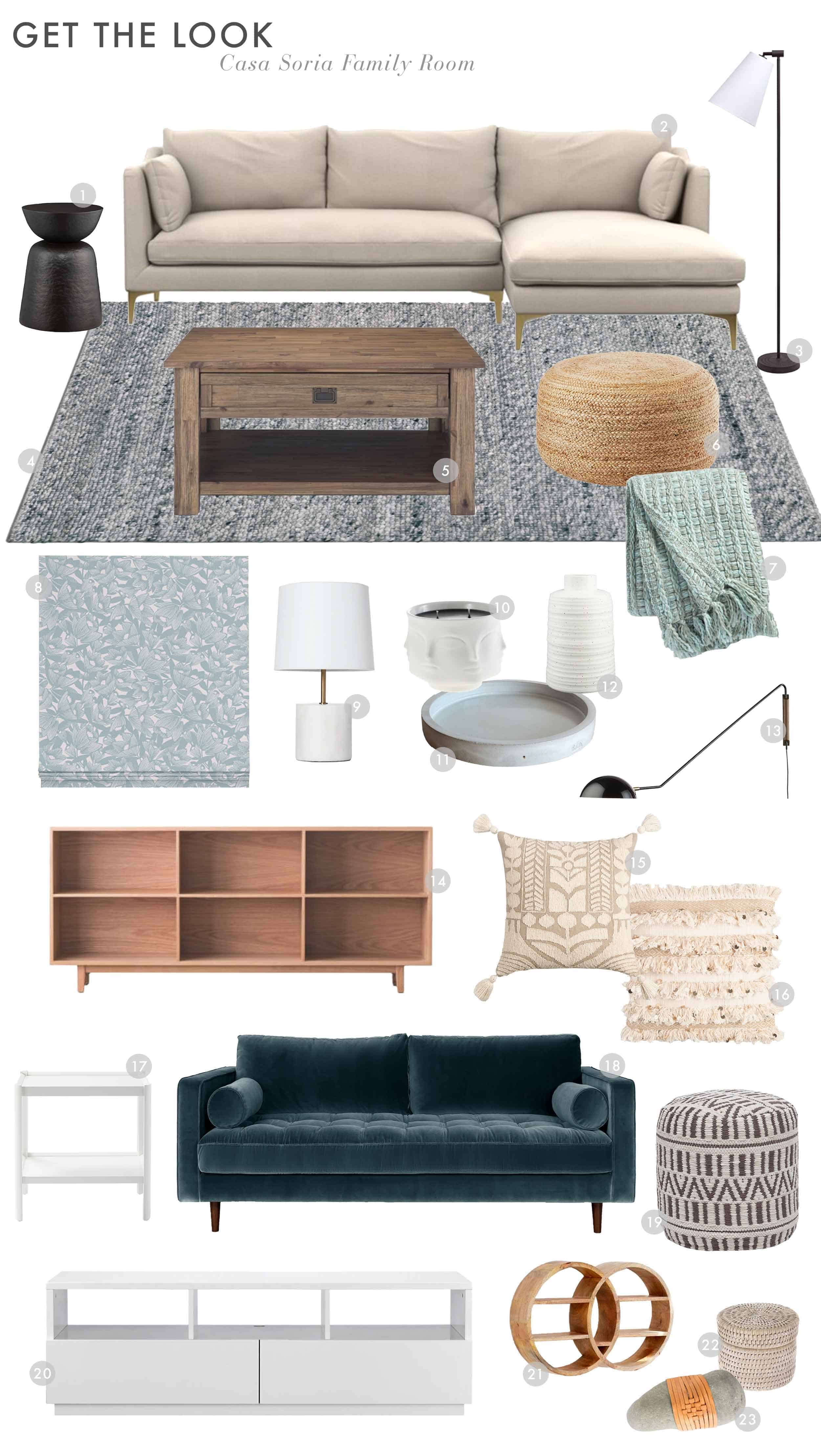 Emily Henderson Orlandos Parents House Family Room Reveal Get The Look