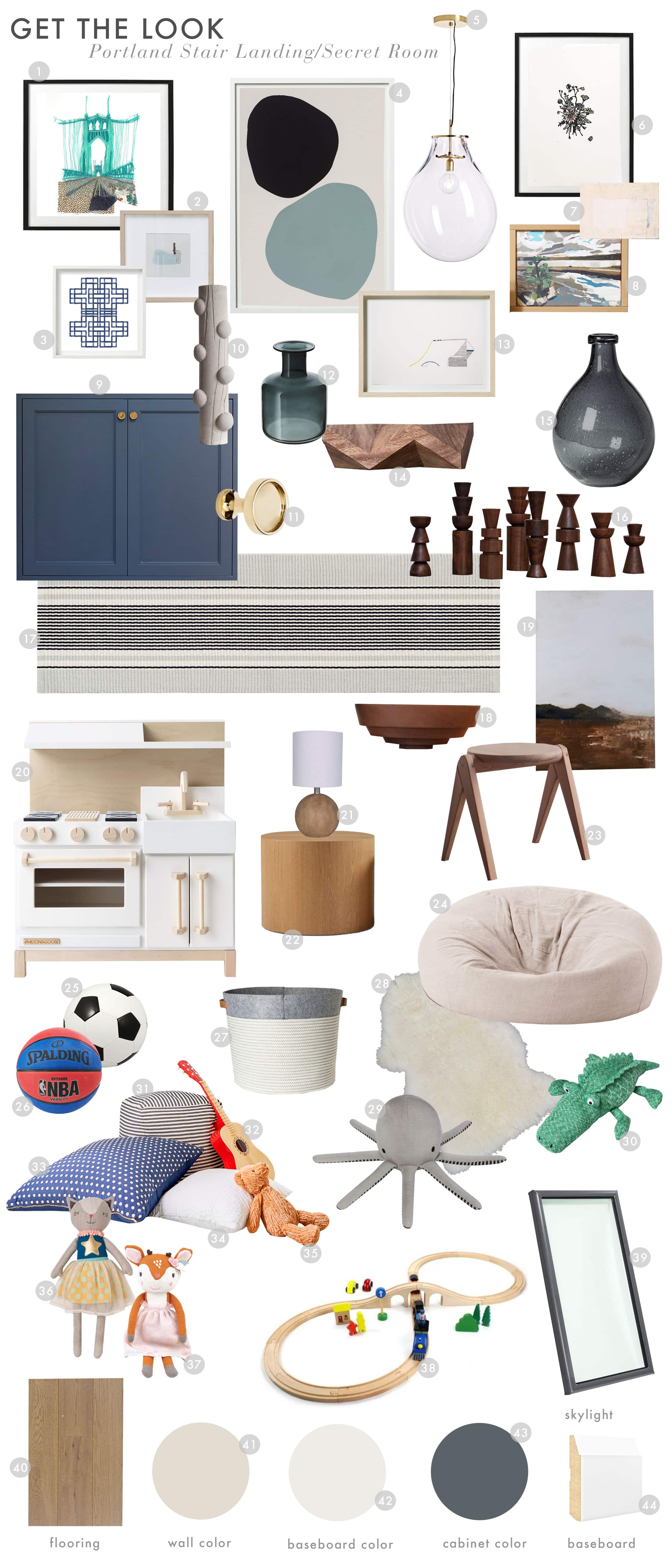 Emily Henderson Portland Project Stair Landing Secret Room Get The Look1