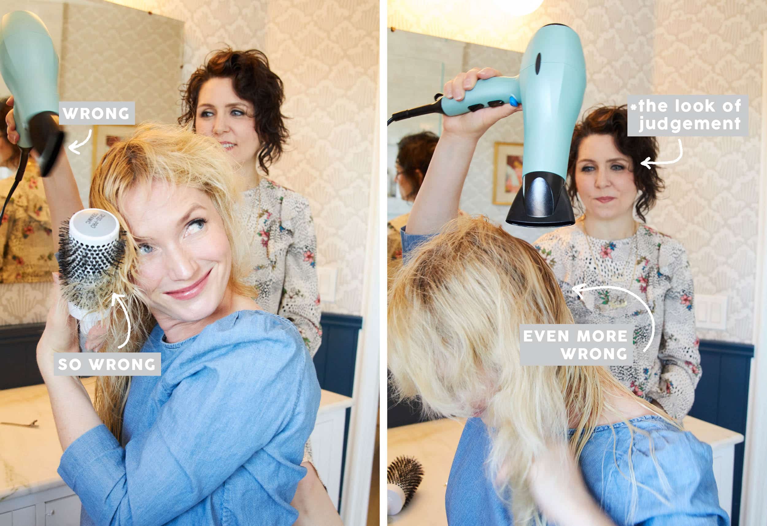Emily Henderson How To Blow Dry Wrong 1