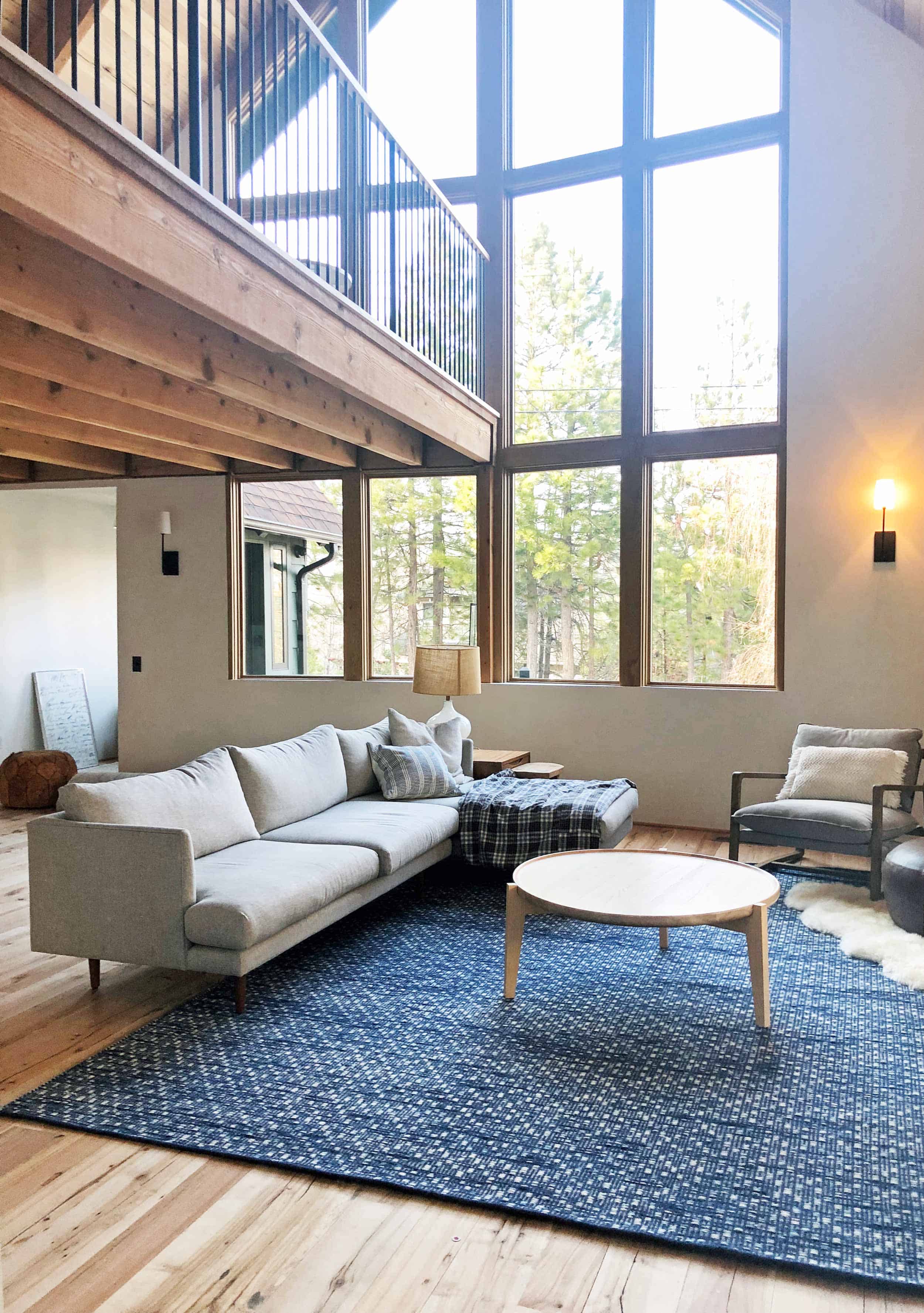 Emily Henderson Mountain House Living Room Rugsectional View