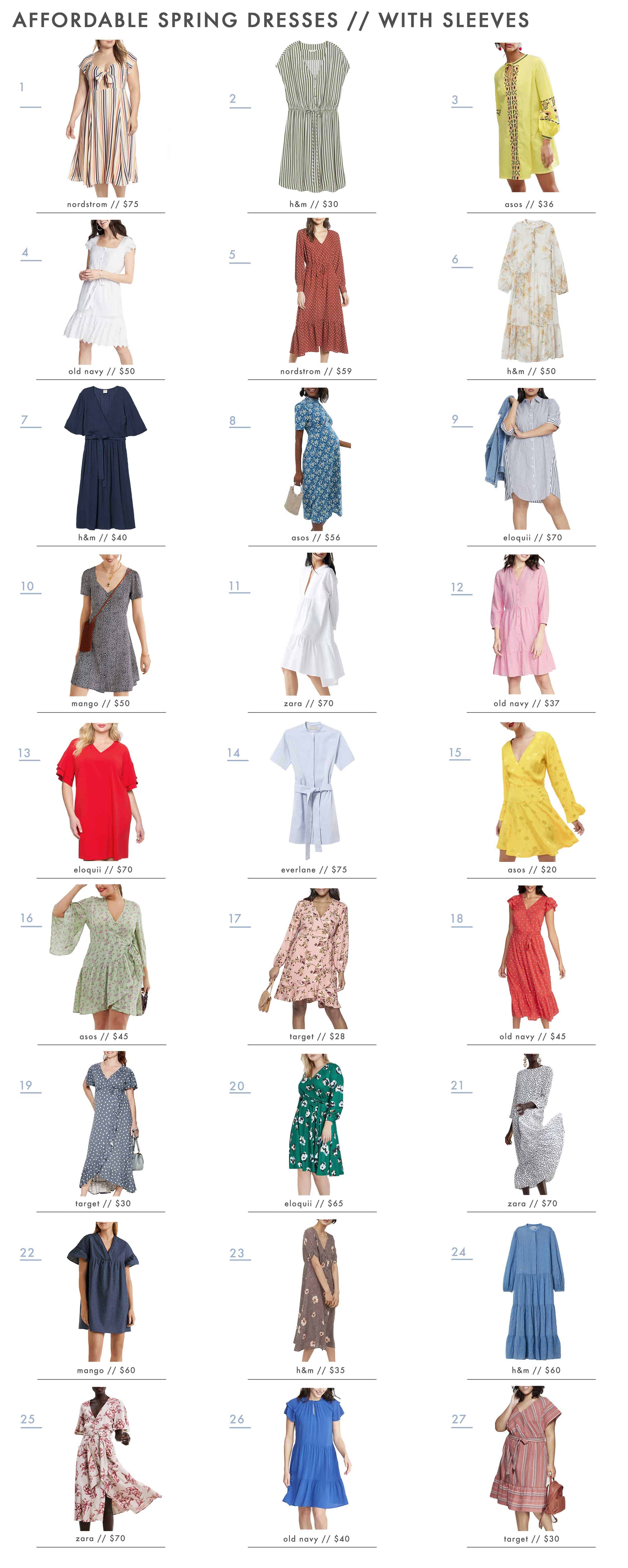 Emily Henderson Affordable Spring Dresses With Sleeves New