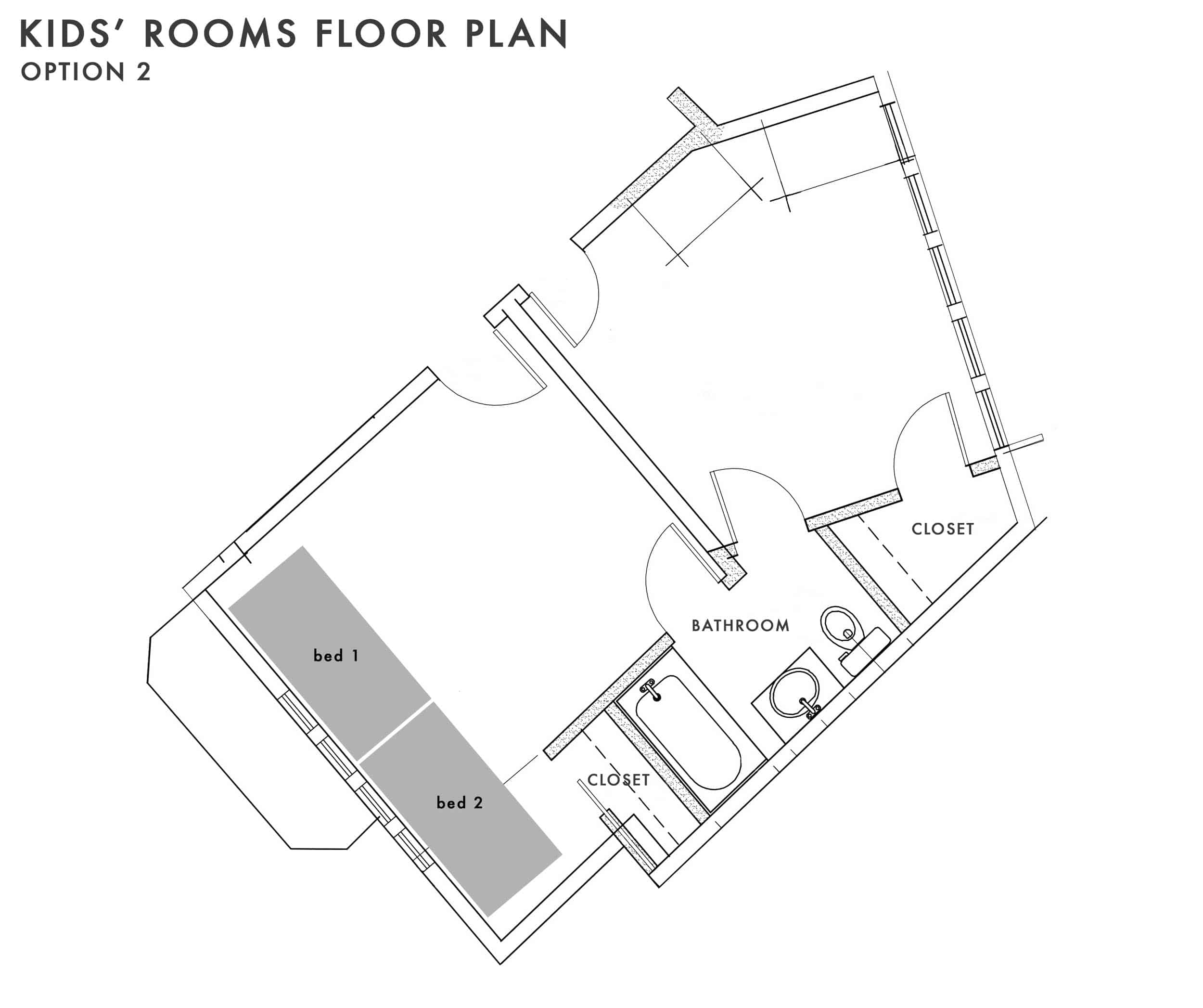 Emily Henderson Kids Floor Plan Option 2