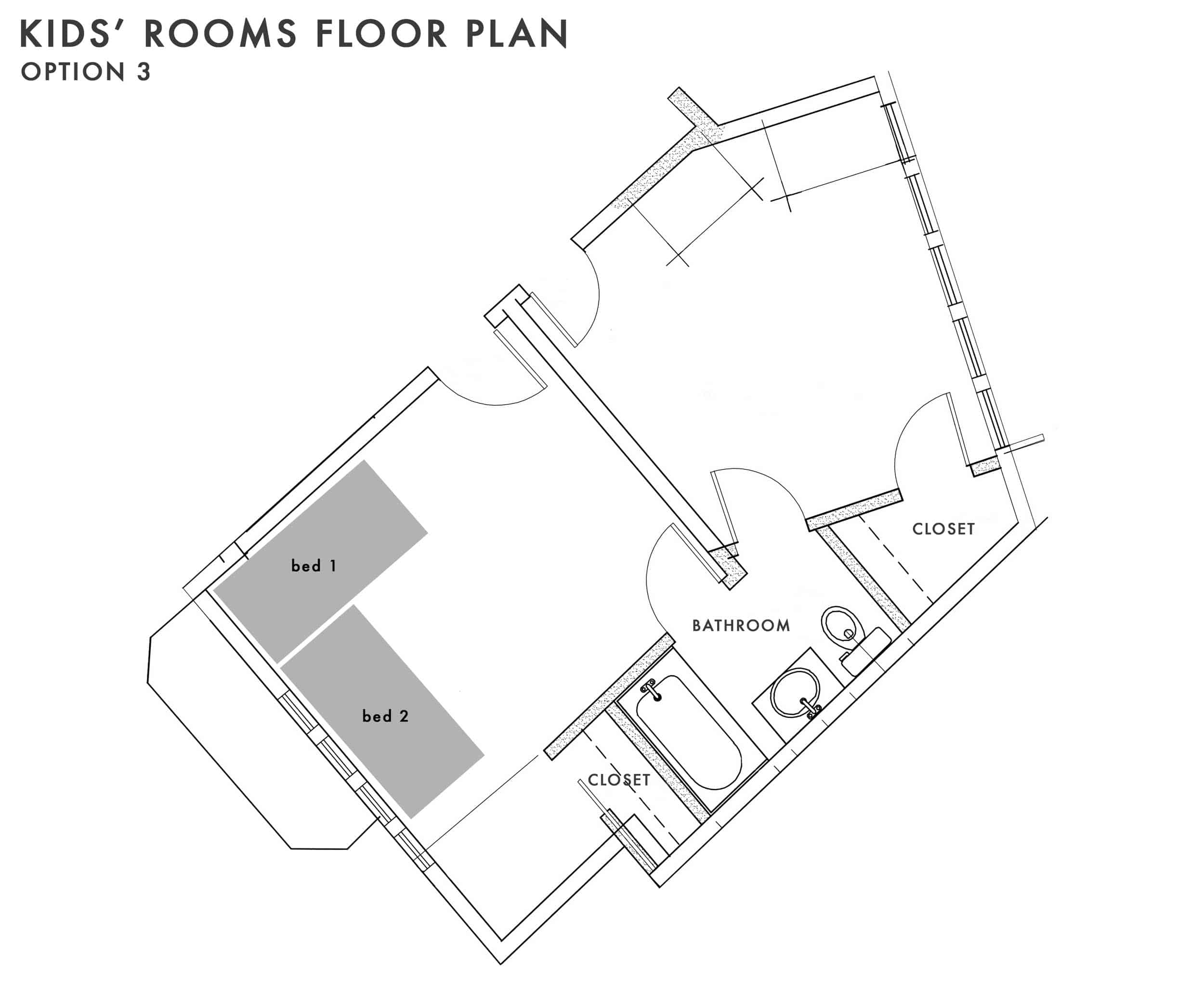 Emily Henderson Kids Floor Plan Option 3