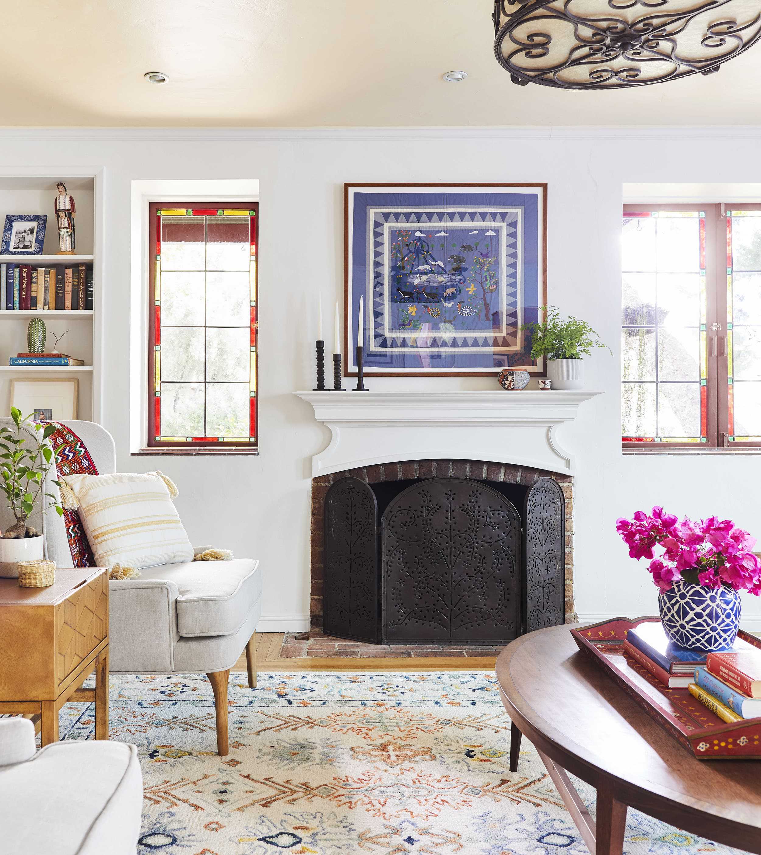 Emily Henderson living room colorful8