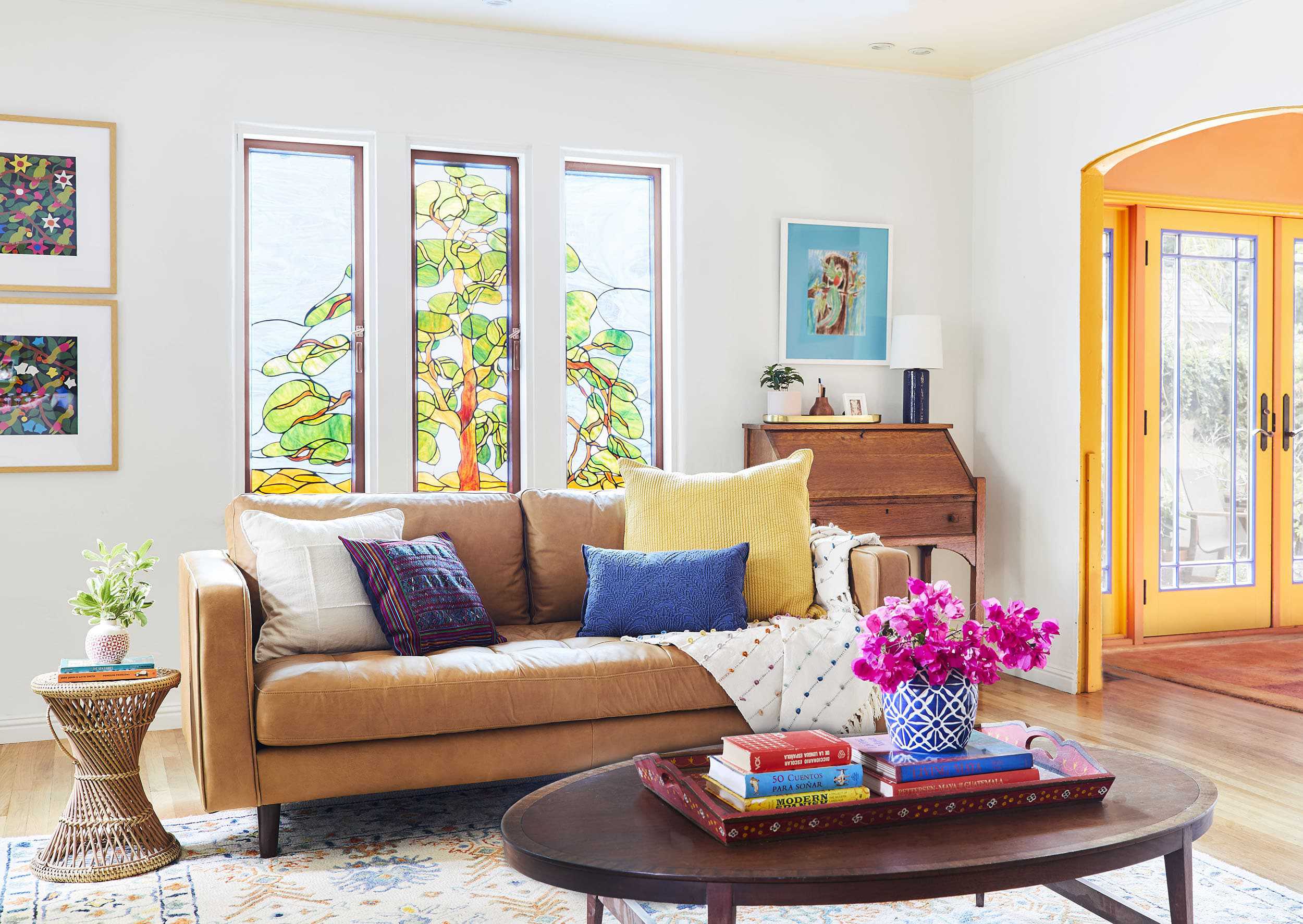 Emily Henderson living room colorful10