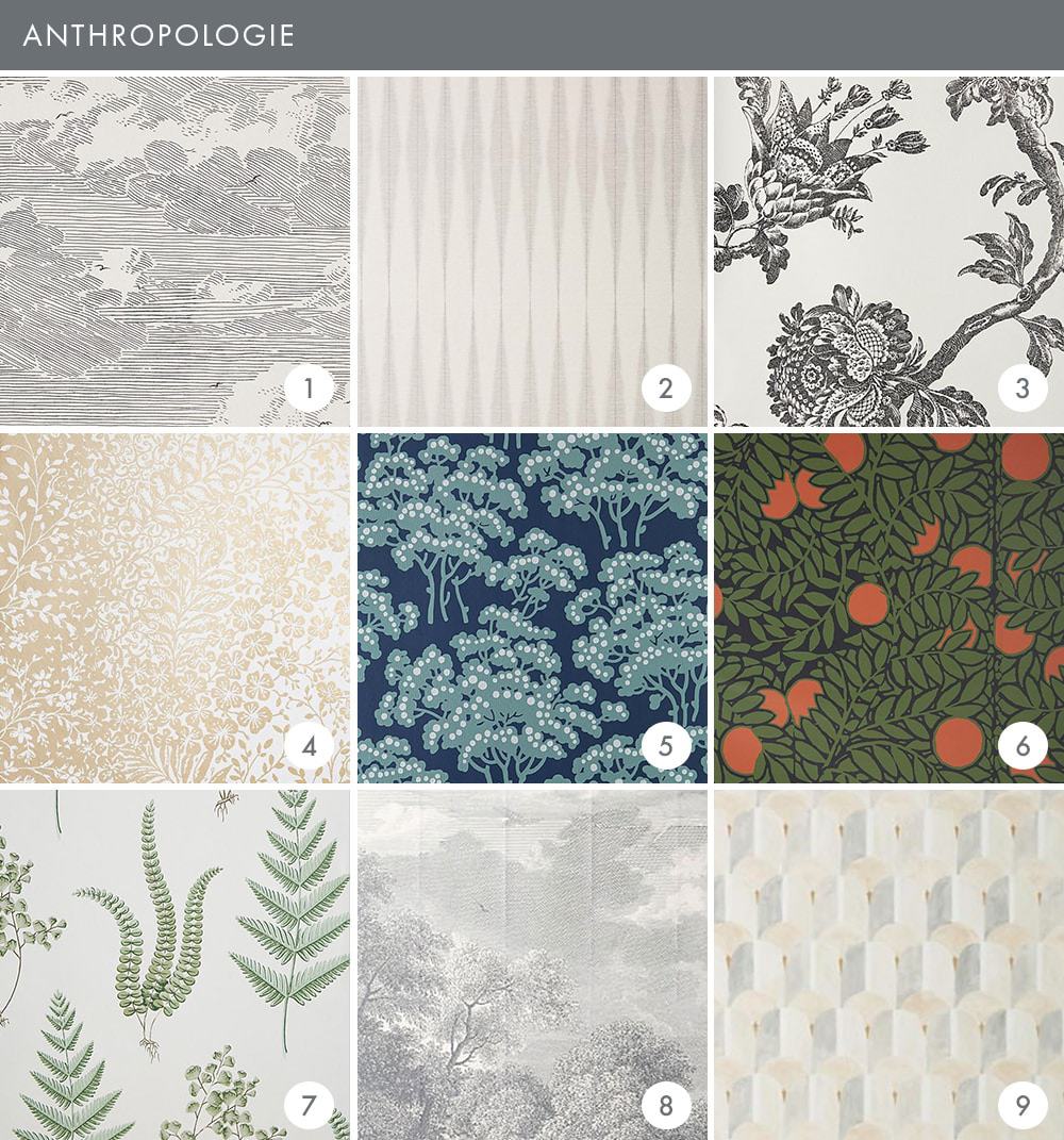 Emily Henderson Online Wallpaper Roundup Anthropologie Updated