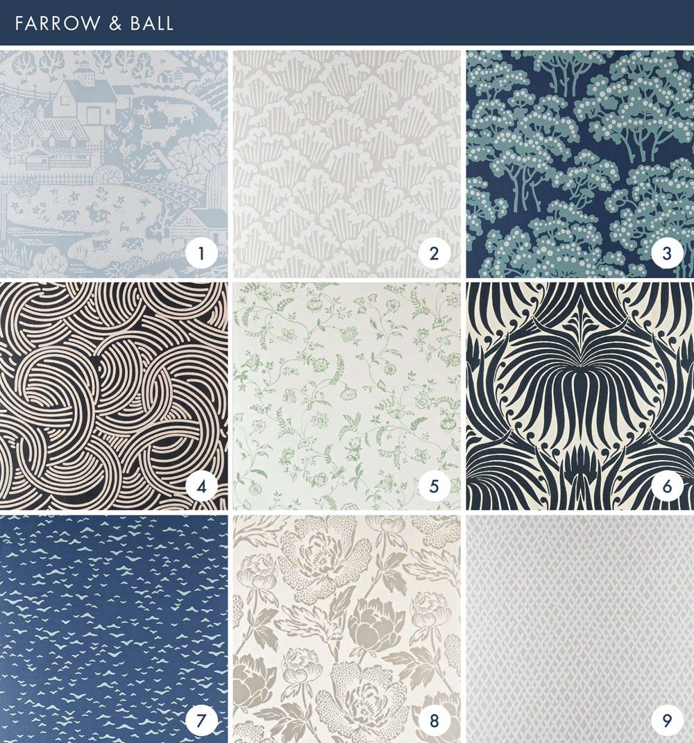 Emily Henderson Online Wallpaper Roundup Farrow & Ball 1