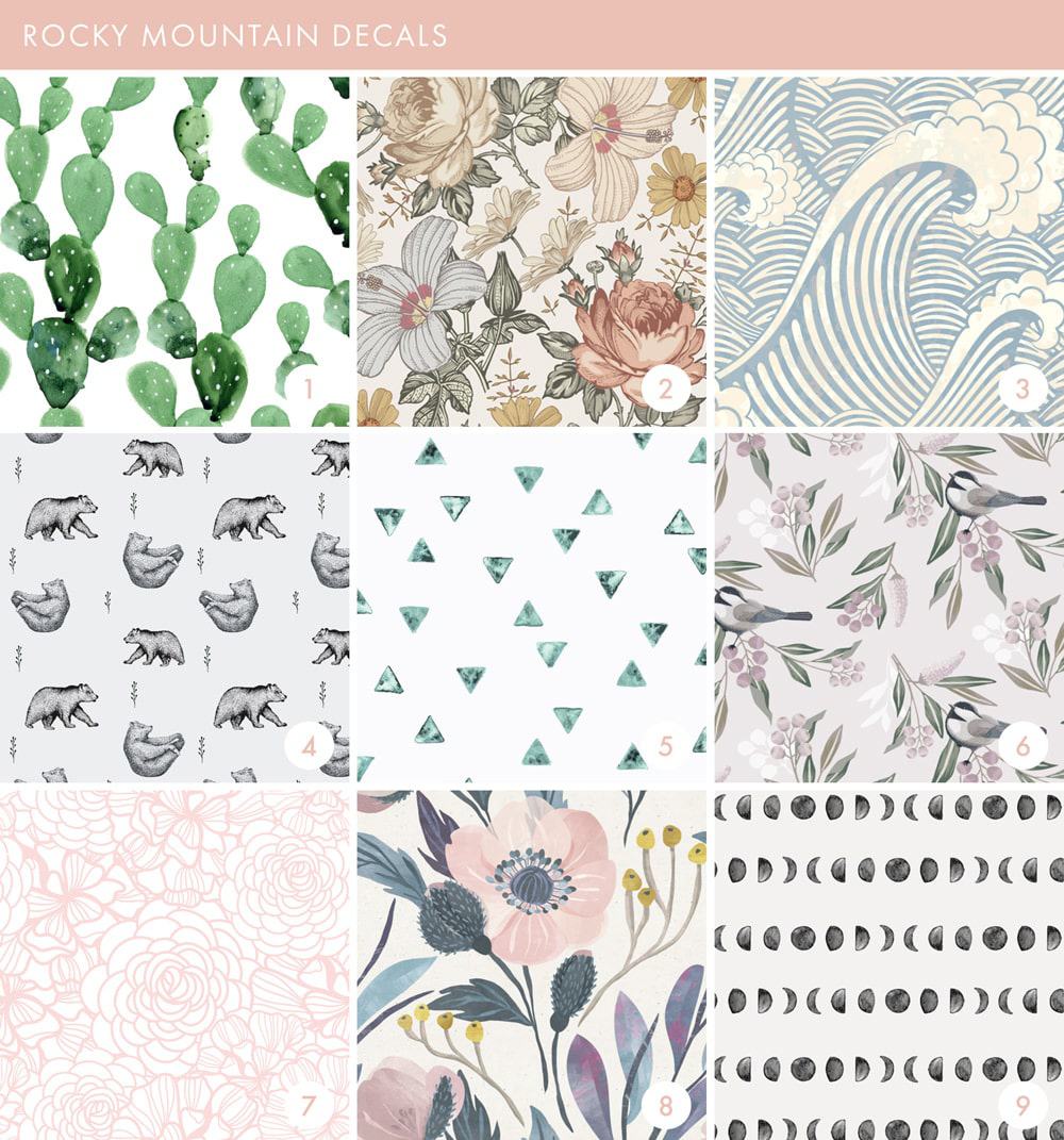 Emily Henderson Online Wallpaper Roundup Rocky Mountain Decals 1