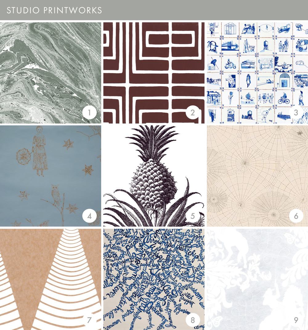 Emily Henderson Online Wallpaper Roundup Studio Print Works 1