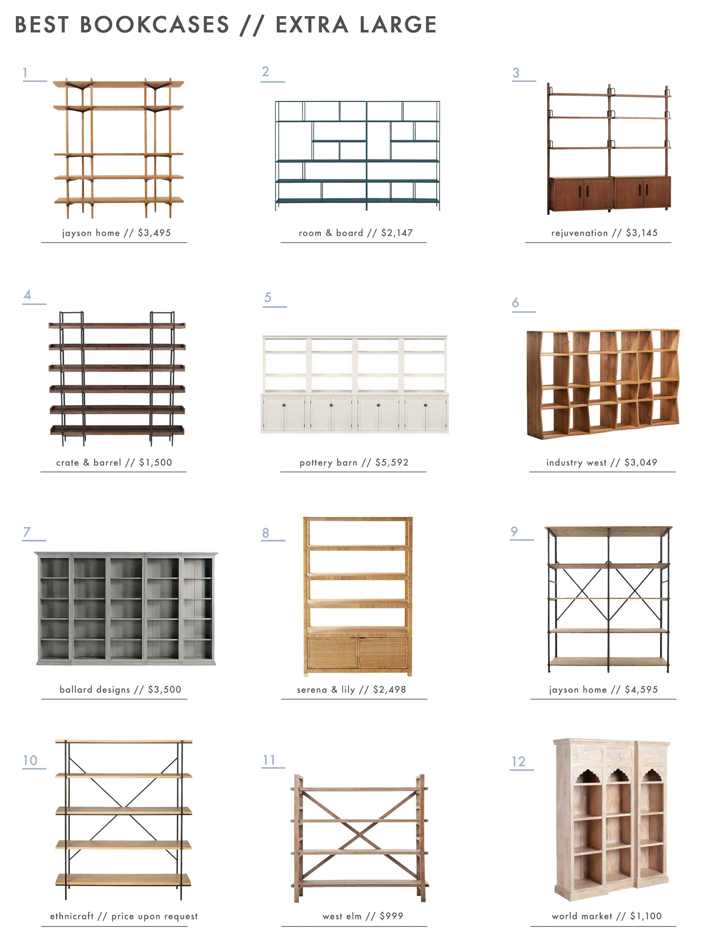 Emily Henderson Roundups Best Bookcases Extra Wide Large 2