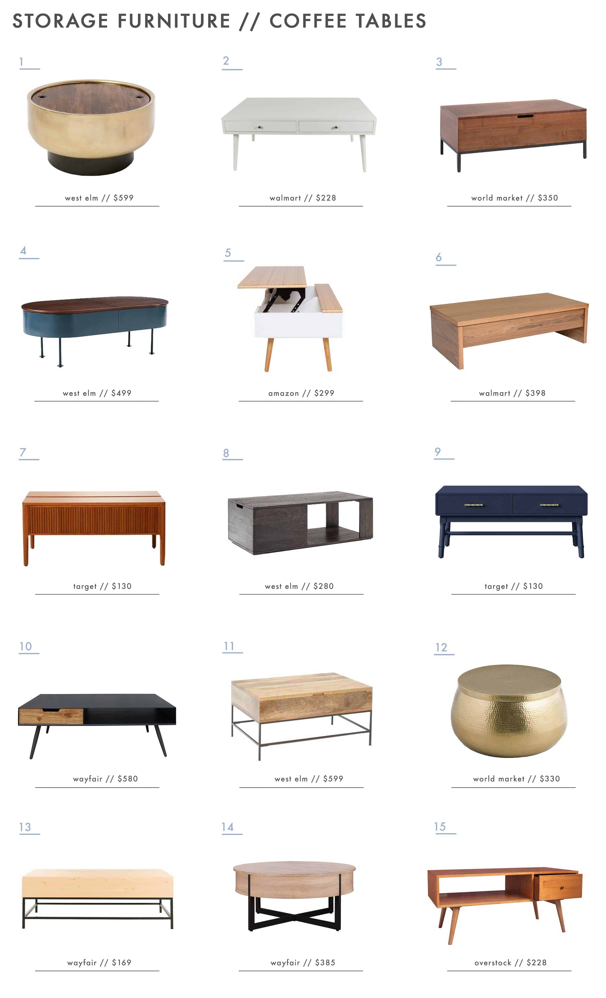 Emily Henderson Storage Furniture Storage Coffee Tables