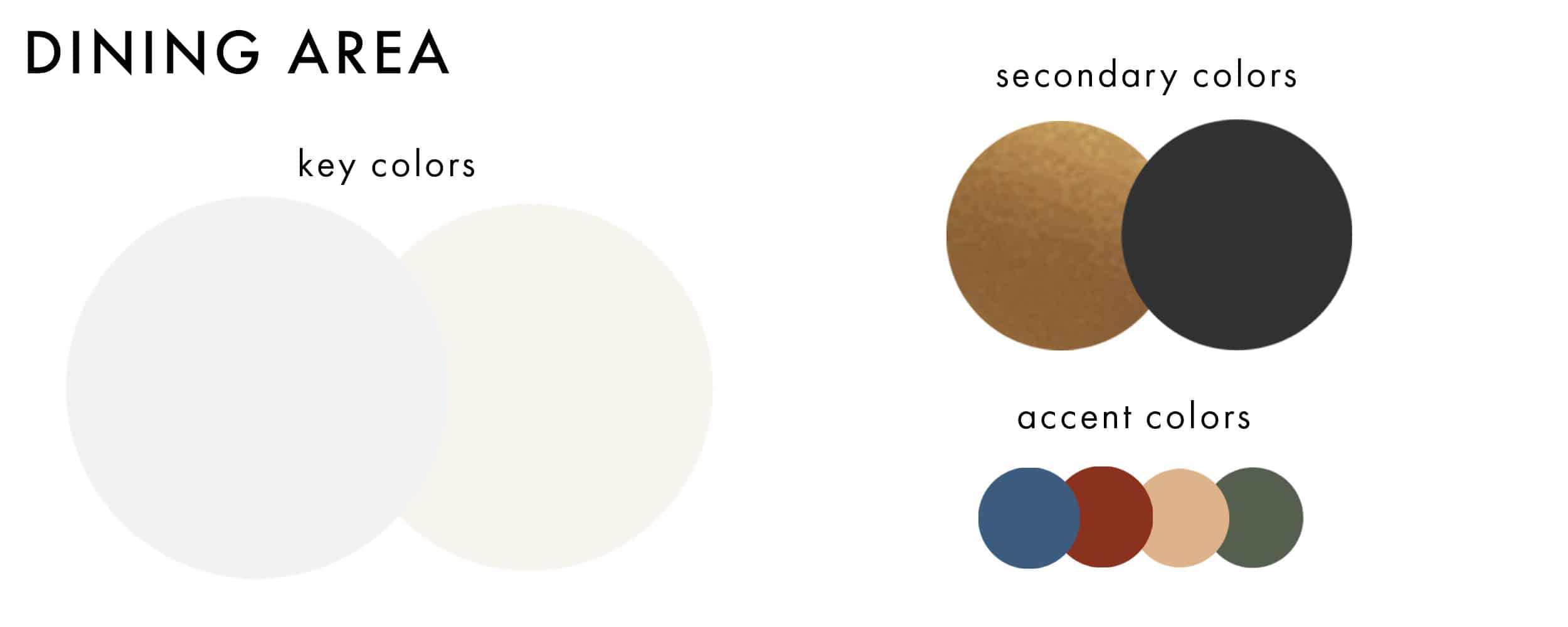 Dining Area Color Pallete