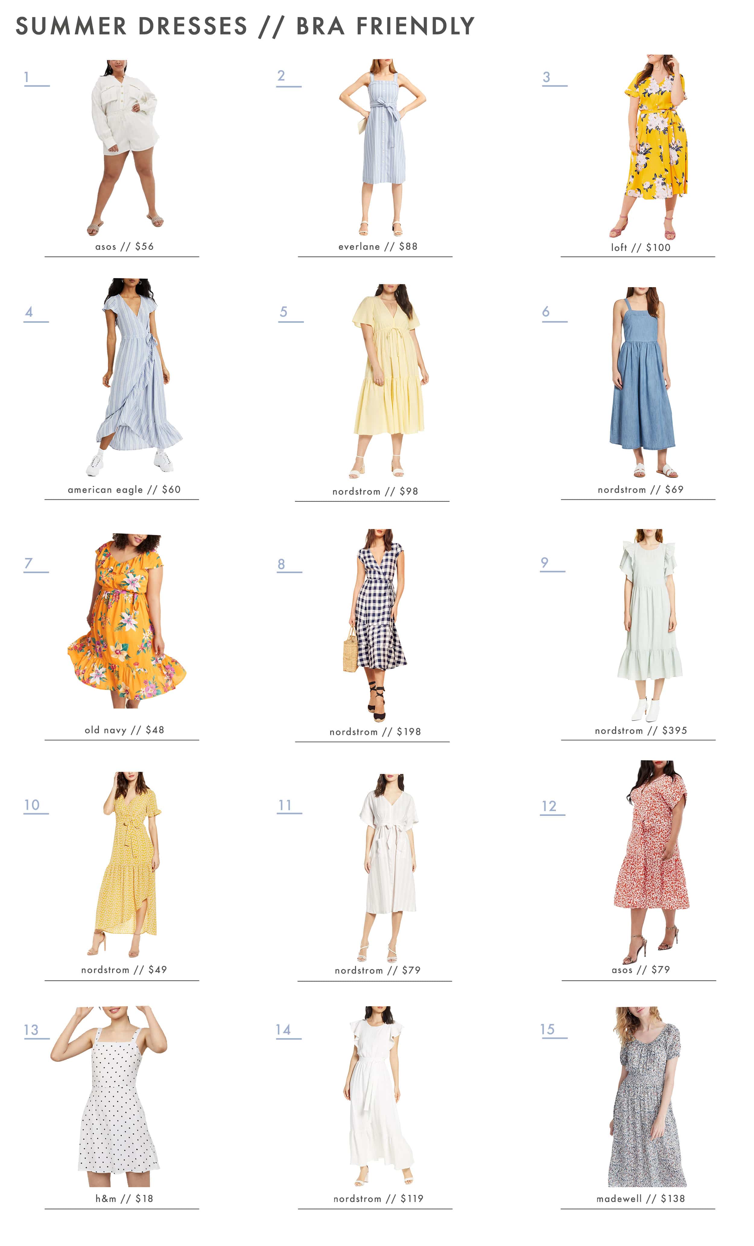 Emily Henderson summer dresses for bras