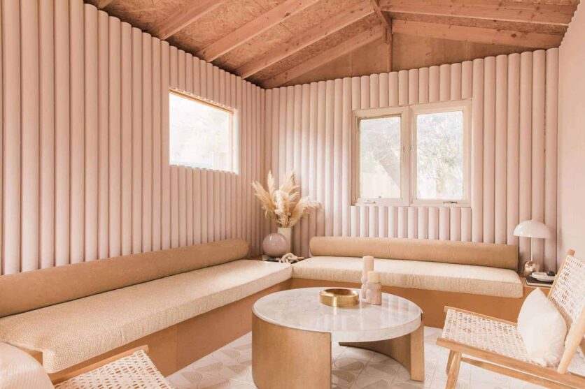 Palm Springs Aframe To Claim Teamwoodnote Anne Sage Light Lab Interiors 6 1