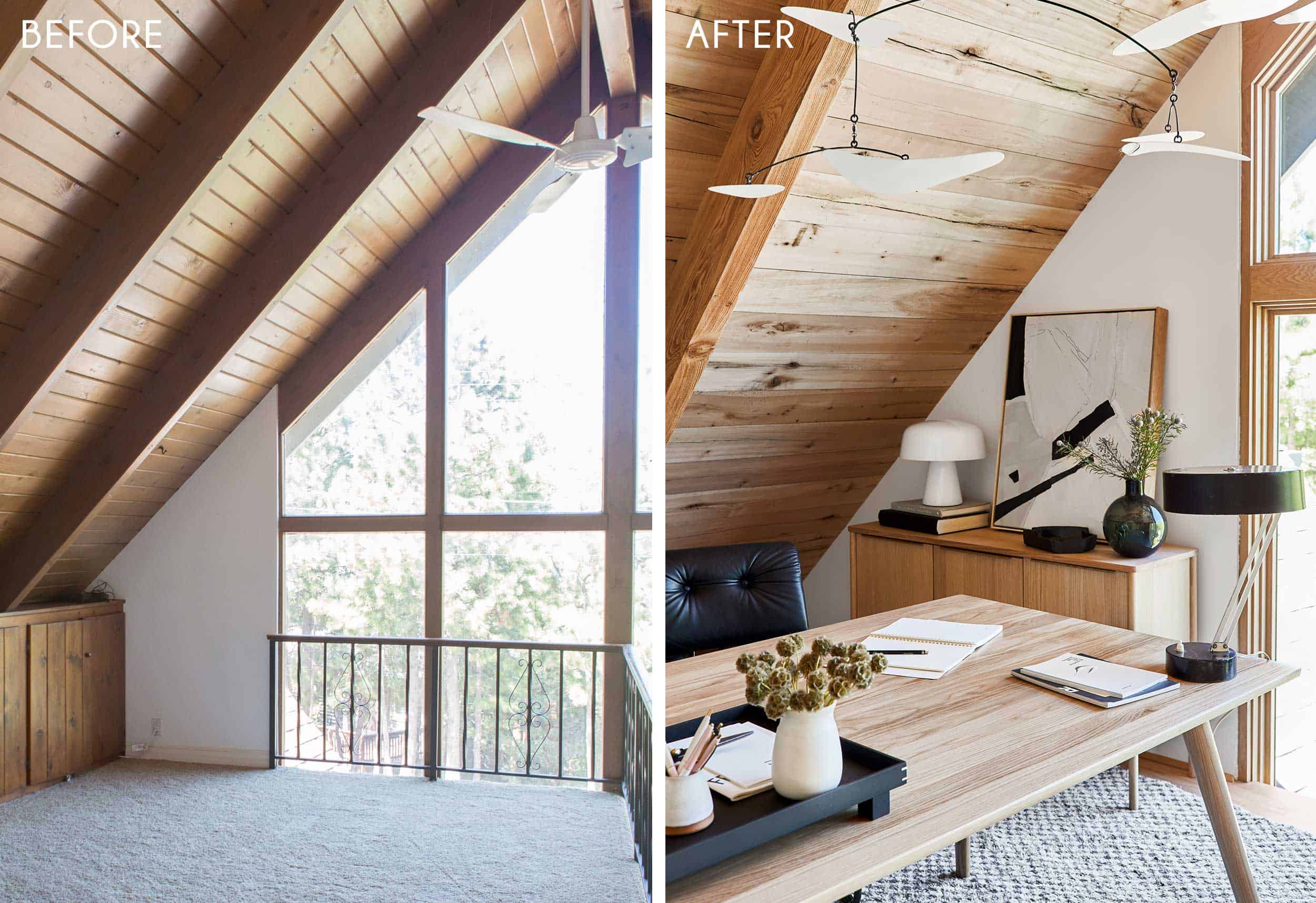 Emily Henderson Mountain House Home Office Loft15