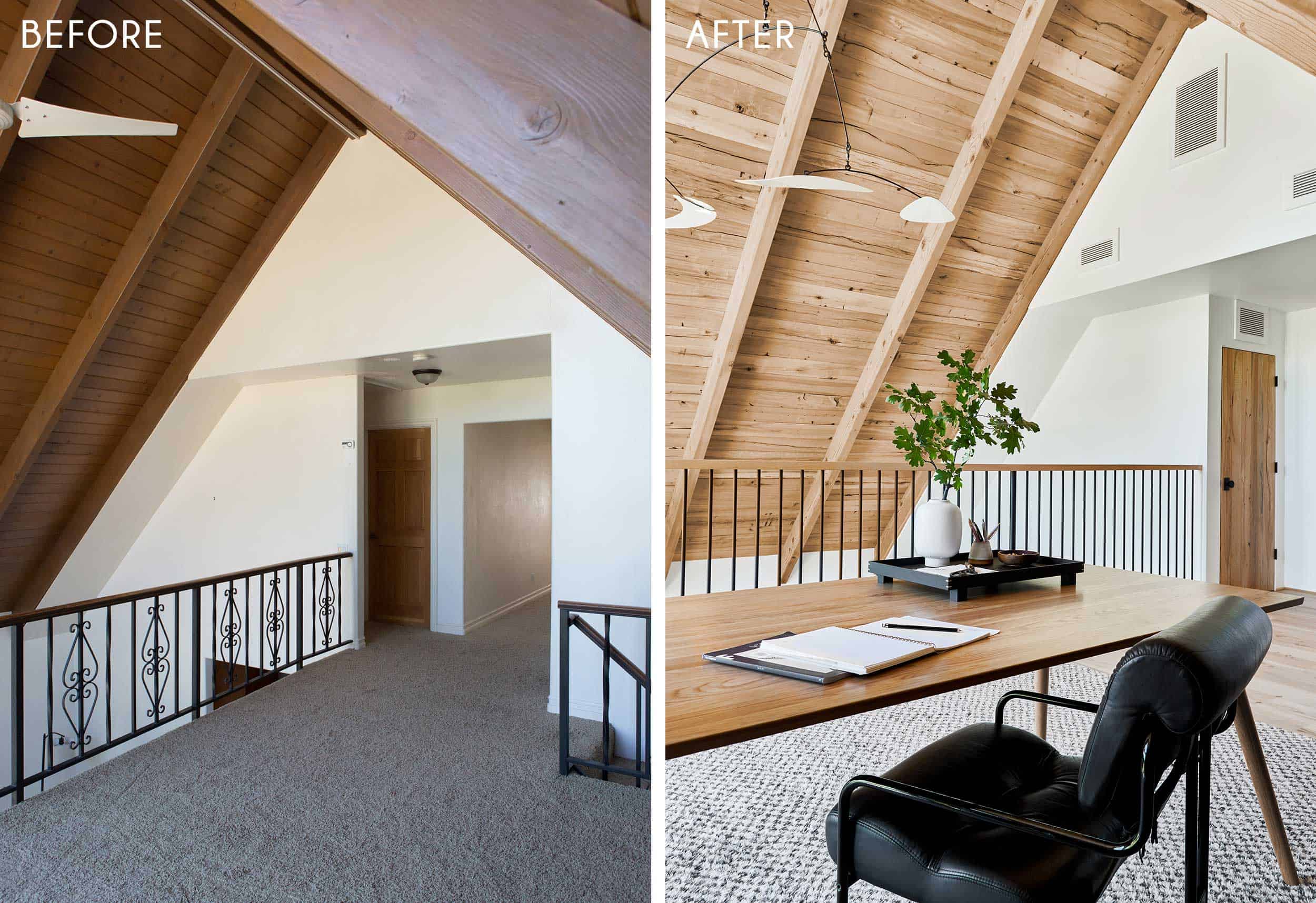 Emily Henderson Mountain House Home Office Loft17
