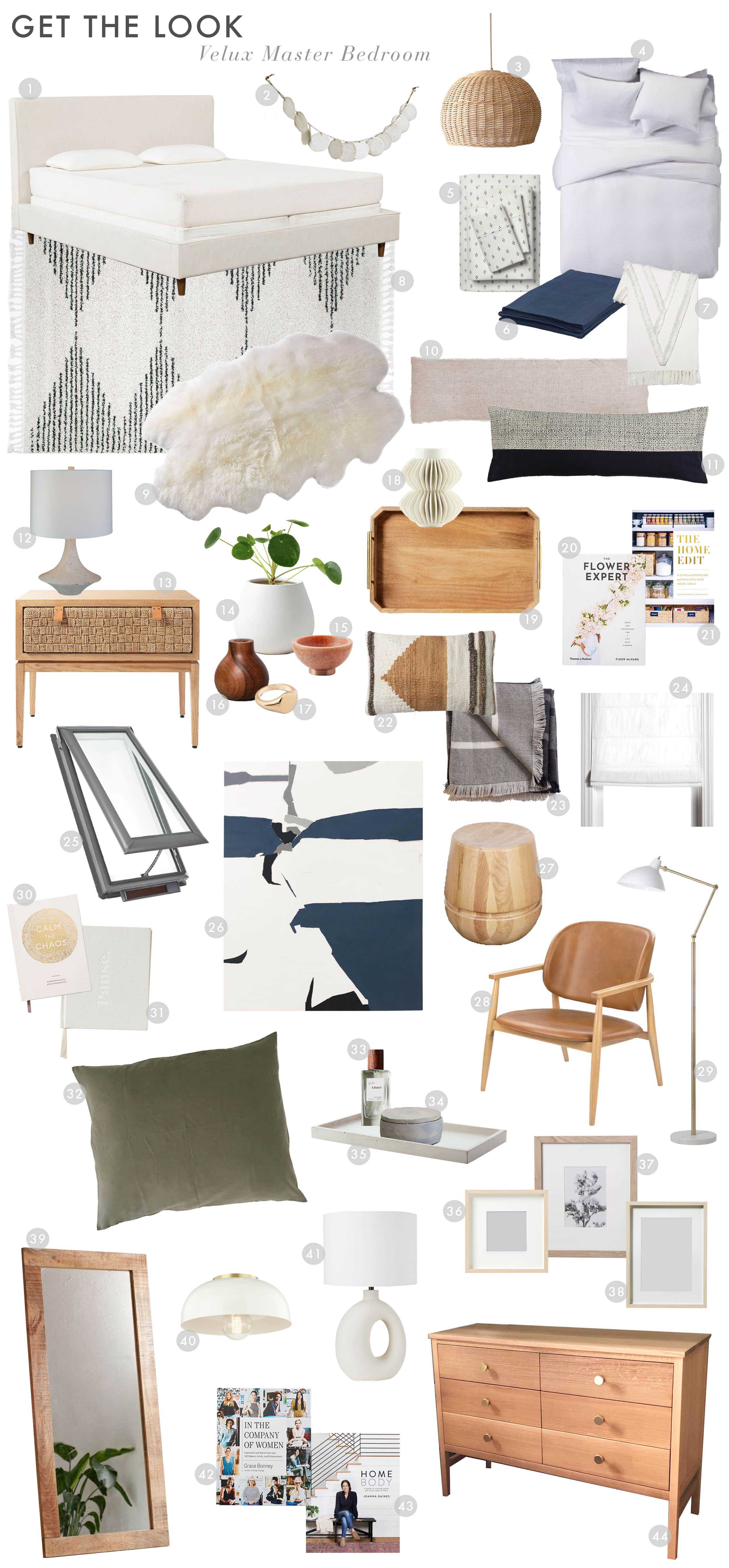 Emily Henderson Design Velux Master Bedroom Boho Neutral Get The Look 01